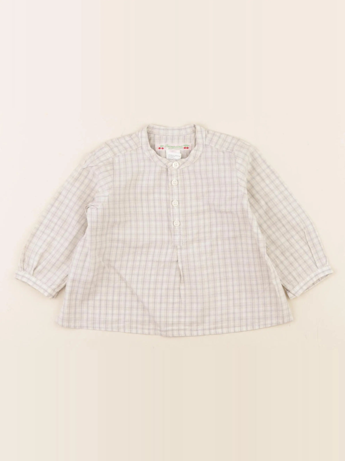 Bonpoint - chemise beige - 6 mois