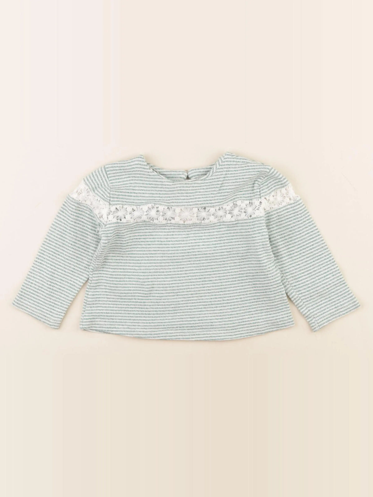 Zara - tee-shirt blanc, vert - 12/18 mois