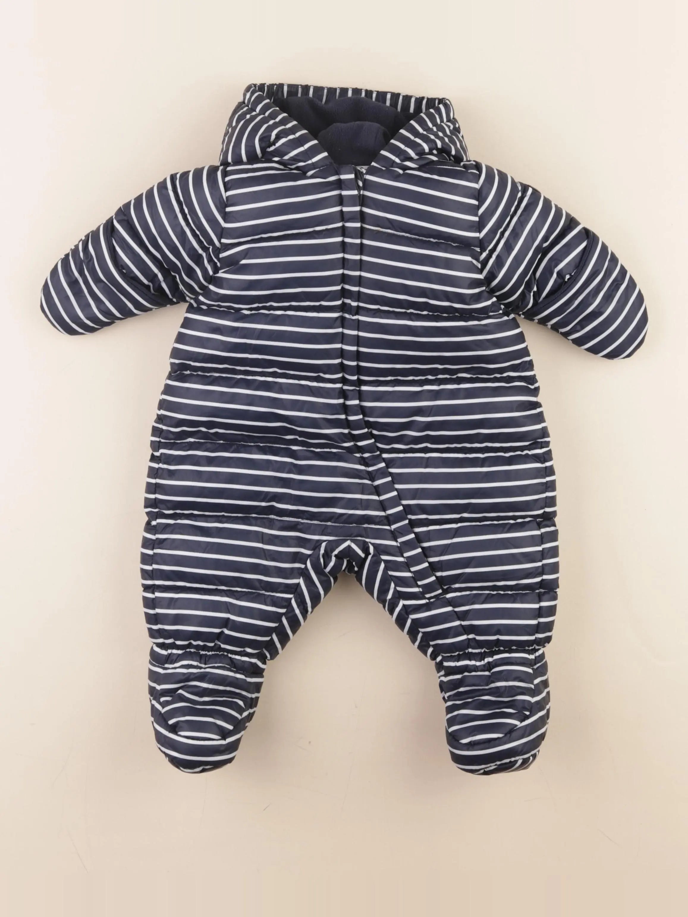 Petit Bateau - combi-pilote bleu - 3 mois