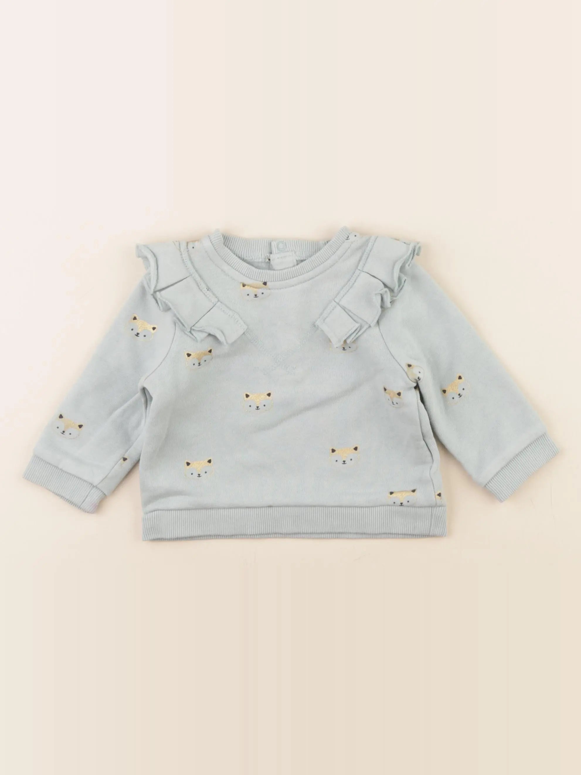 Boutchou - sweat bleu - 9 mois