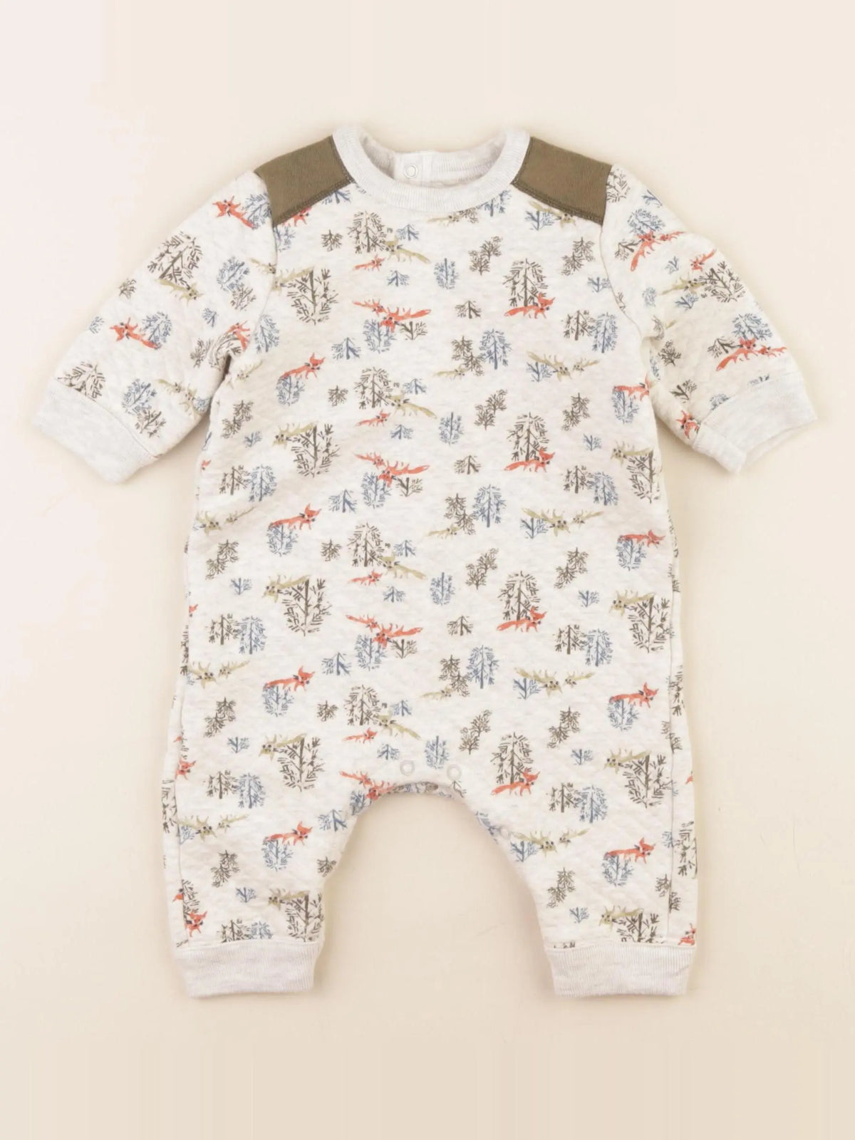Petit Bateau - combinaison gris - 3 mois