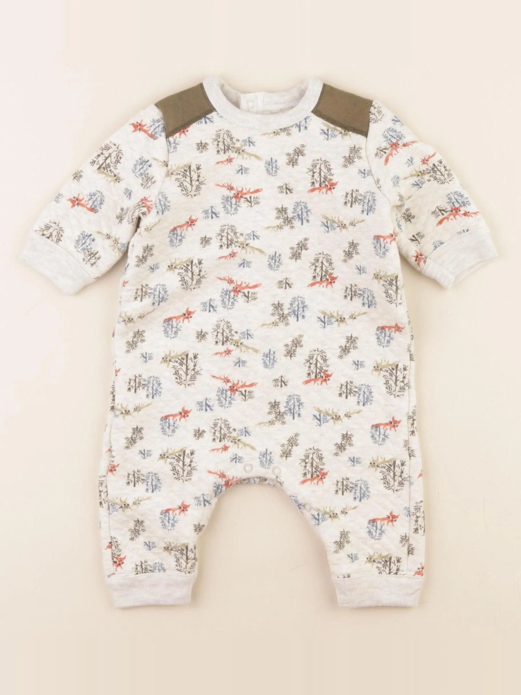 Petit Bateau - combinaison gris - 3 mois