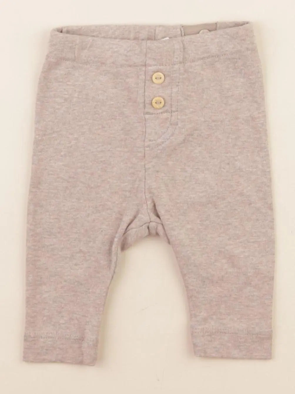 H&M - legging taupe - 2/4 mois