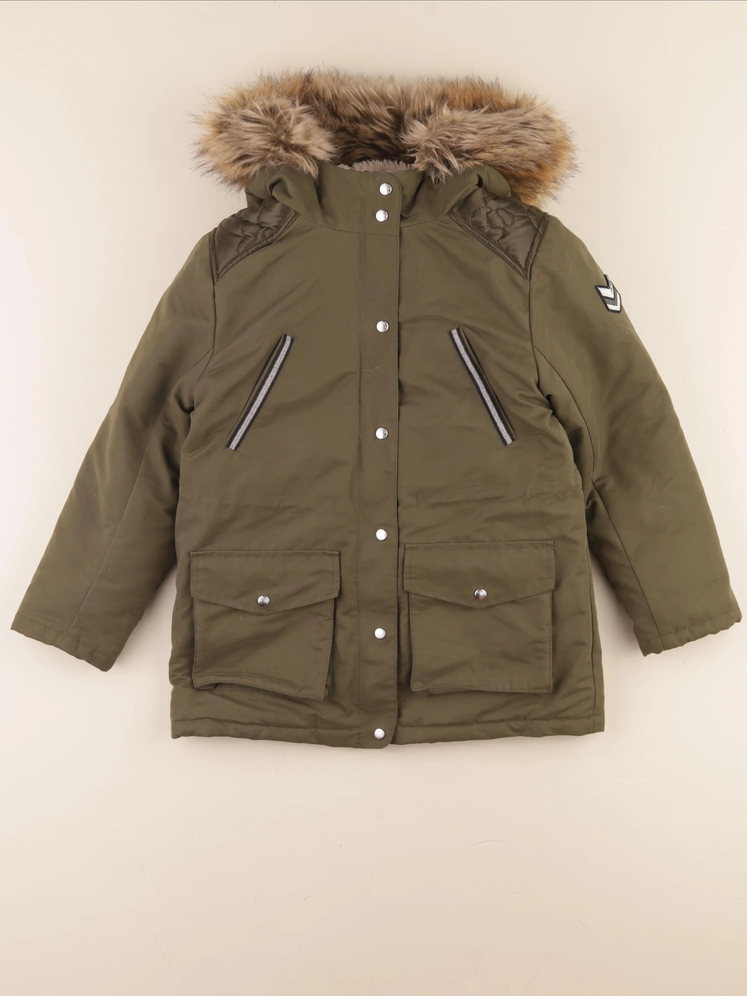 IKKS - manteau doublure amovible vert - 8 ans