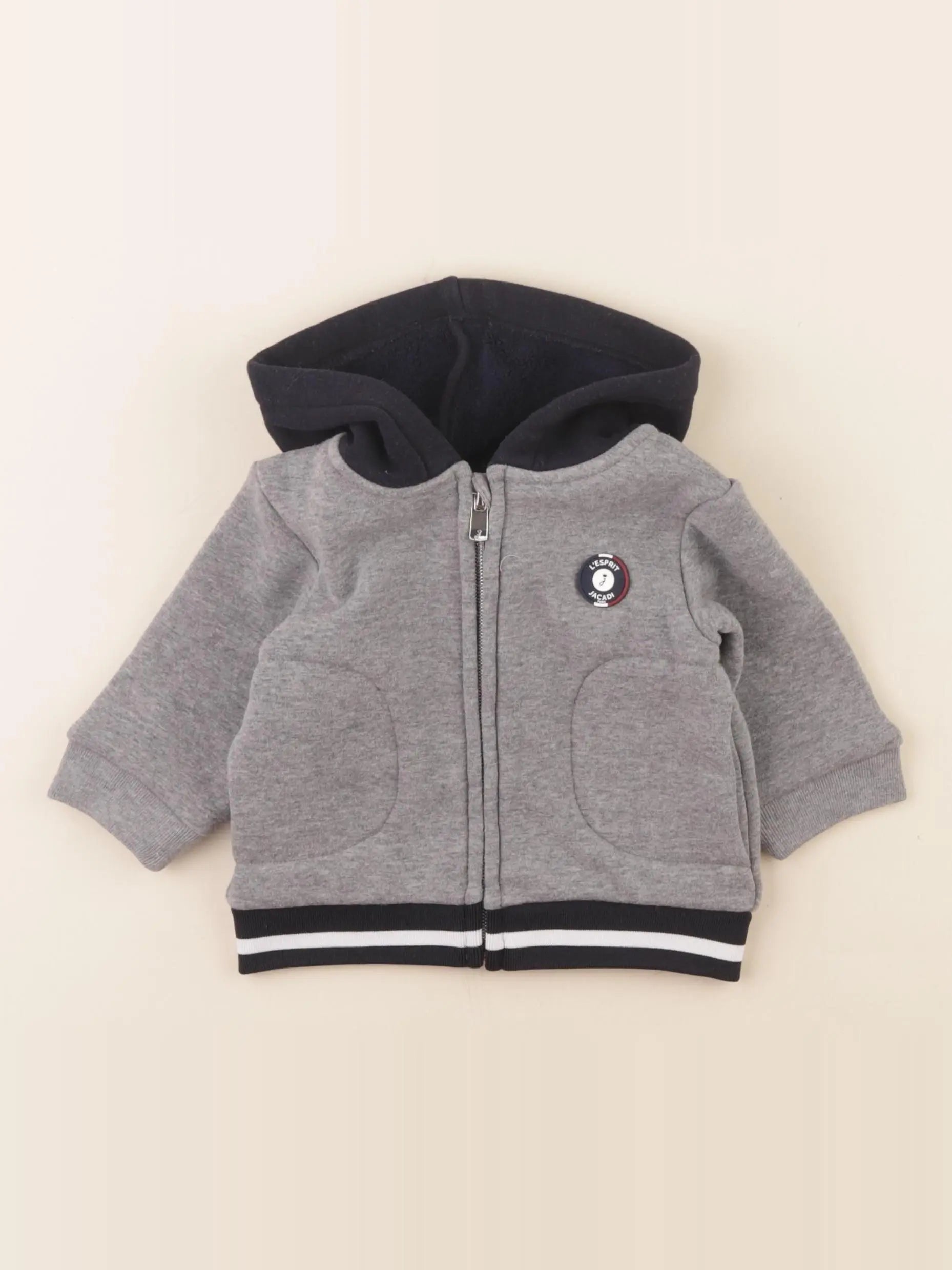 Jacadi - sweat gris - 6 mois