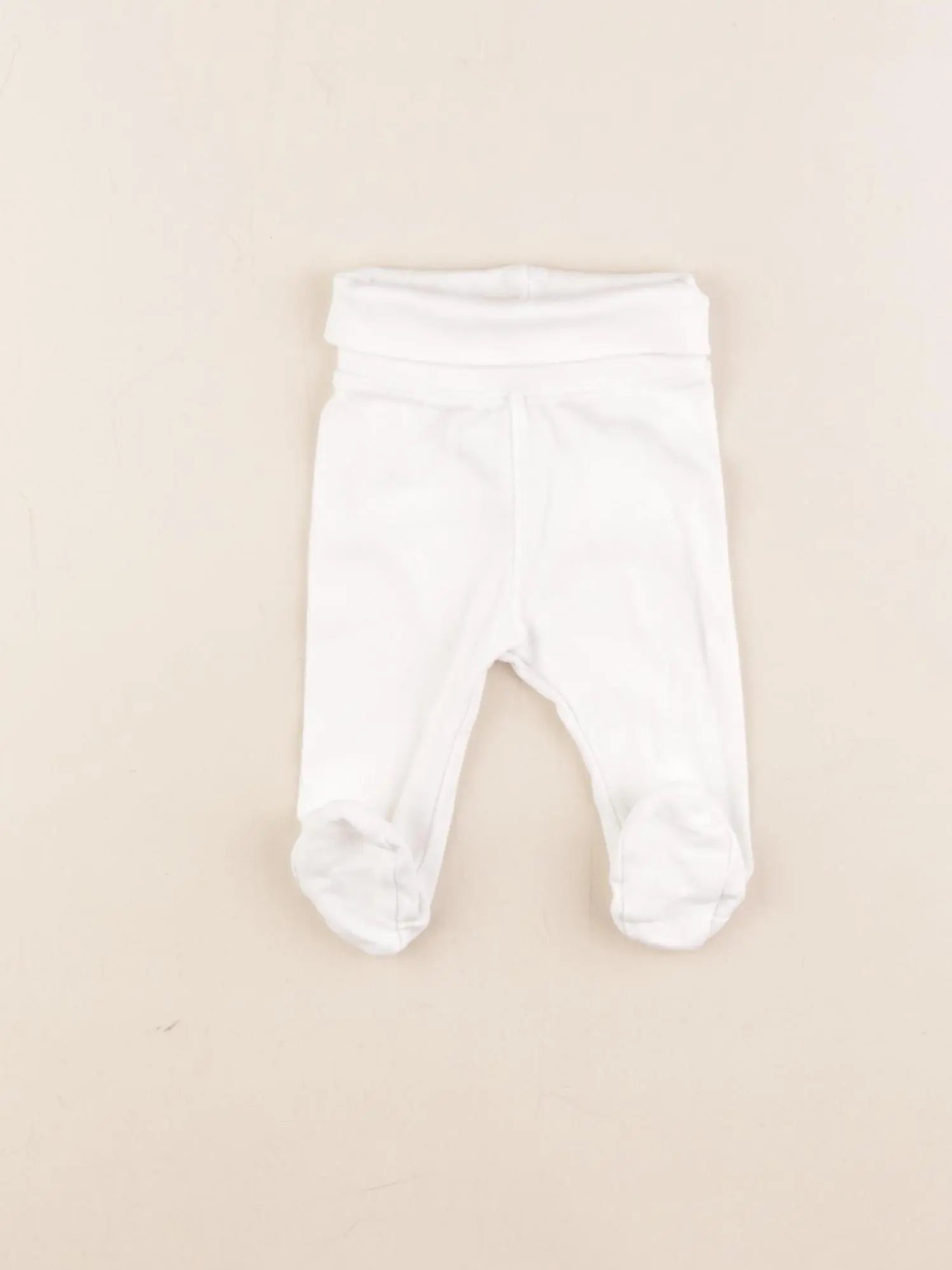 H&M - legging blanc - 0/1 mois