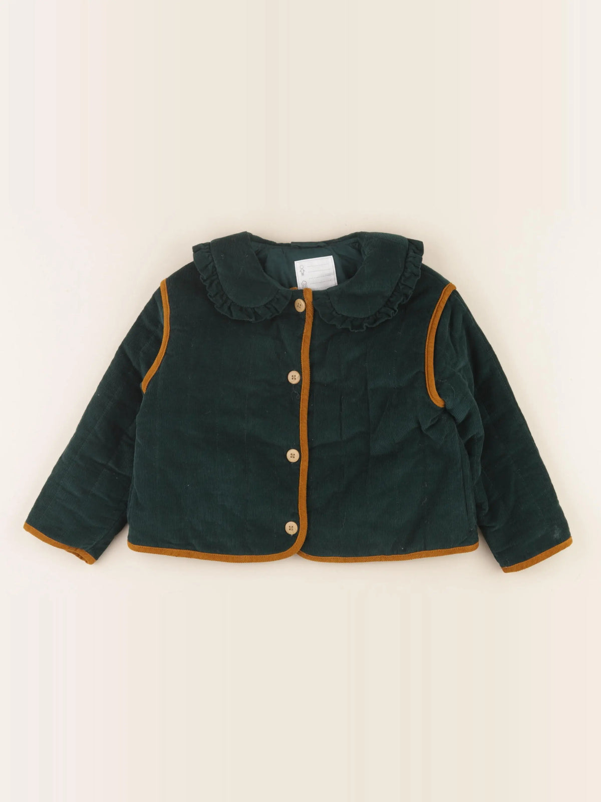 Vertbaudet - veste vert - 5 ans