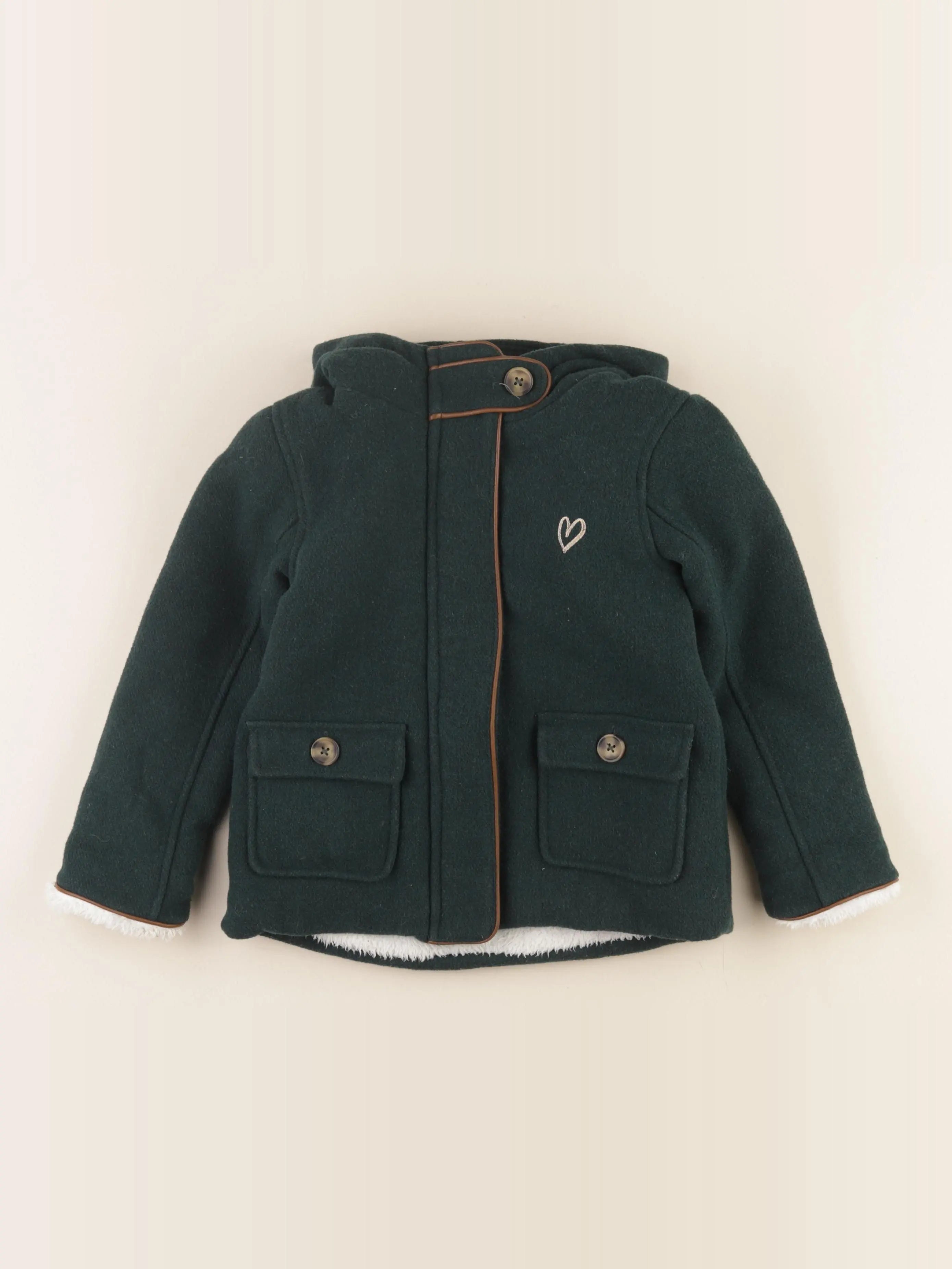 Vertbaudet - veste vert - 4 ans