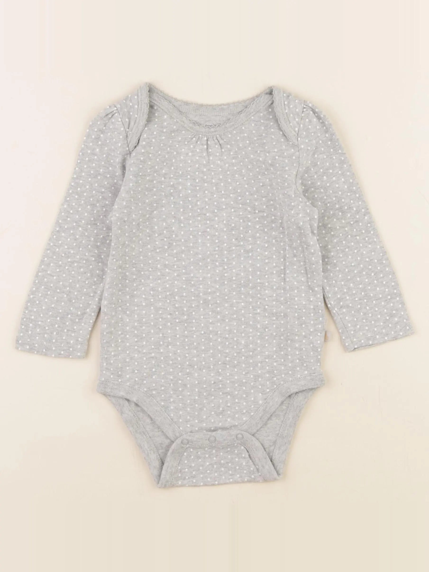 GAP - body gris - 12/18 mois