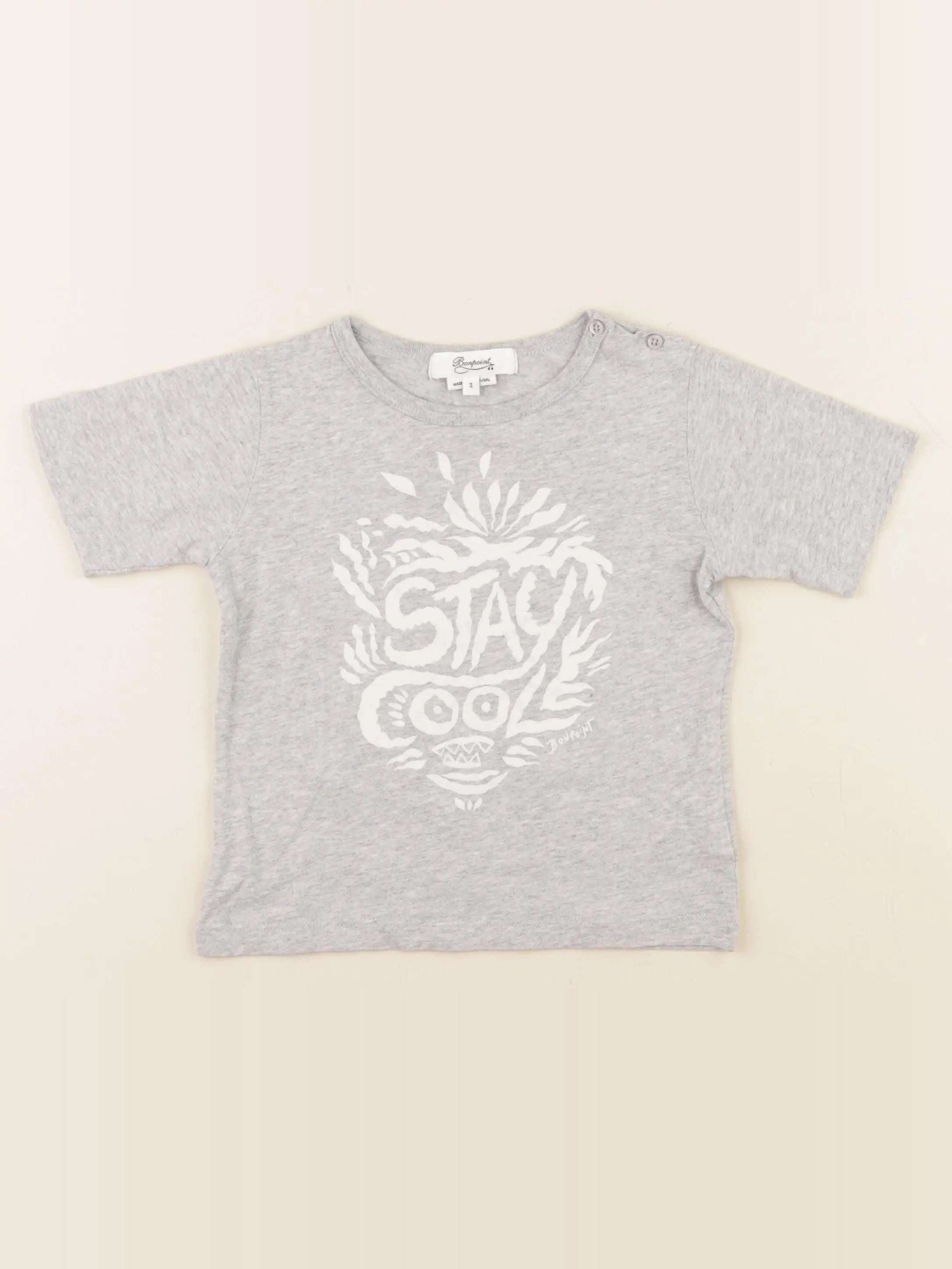 Bonpoint - tee-shirt gris - 3 ans