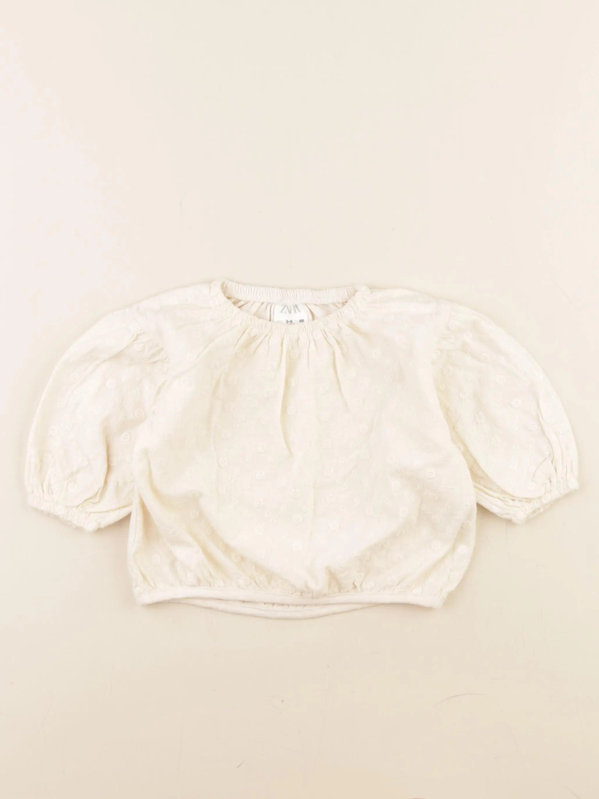 Zara - blouse beige - 3/6 mois