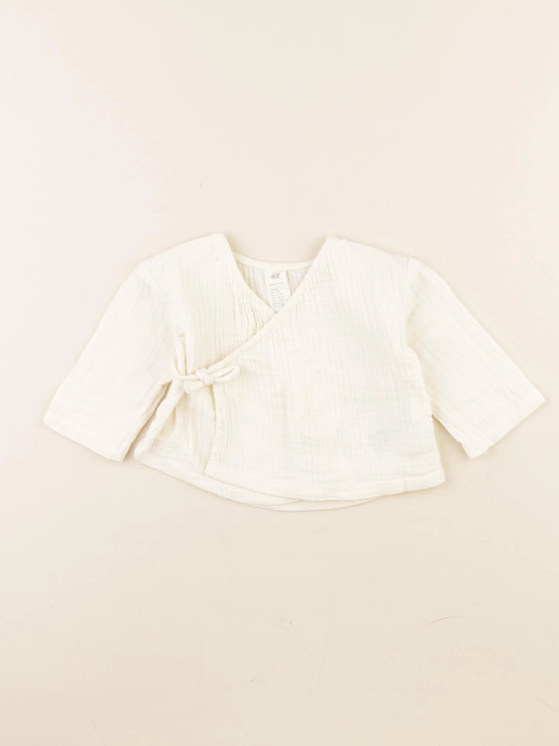 H&M - blouse beige - 2/4 mois