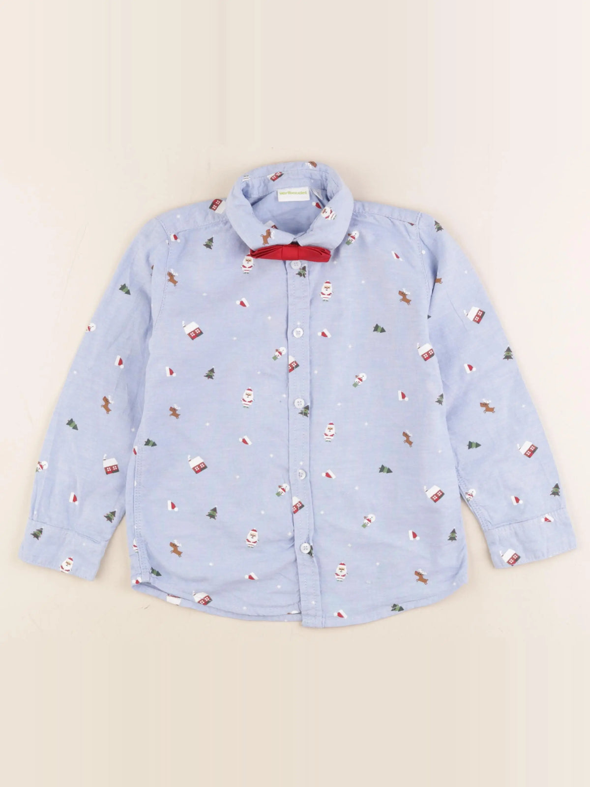Vertbaudet - chemise bleu - 6 ans
