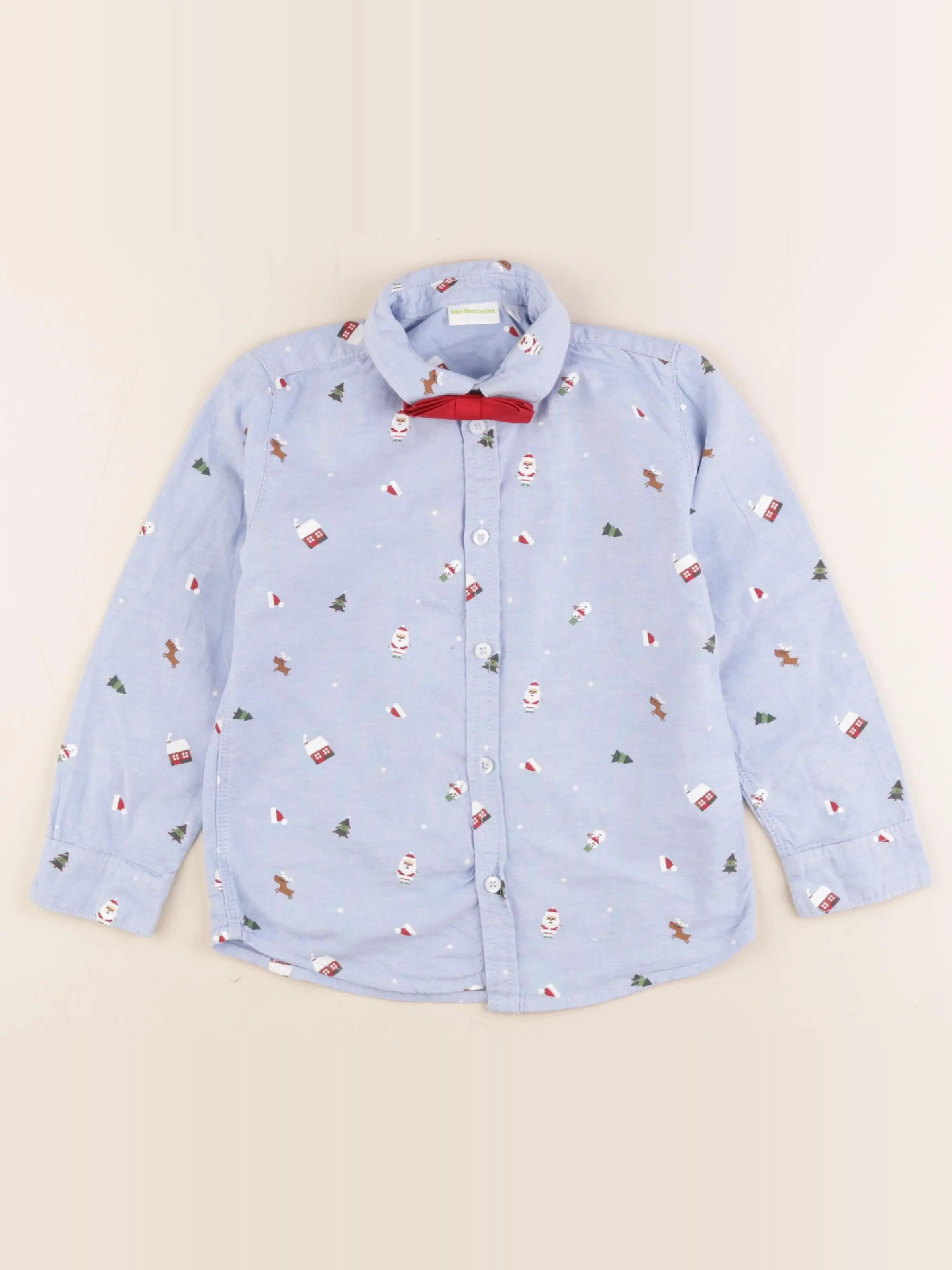 Vertbaudet - chemise bleu - 6 ans