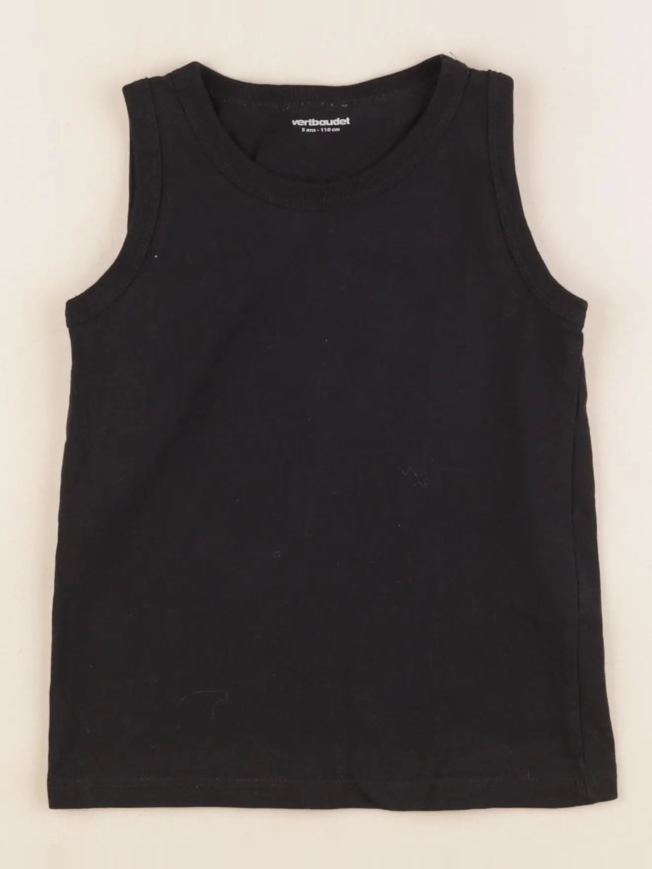 Vertbaudet - débardeur noir - 5 ans