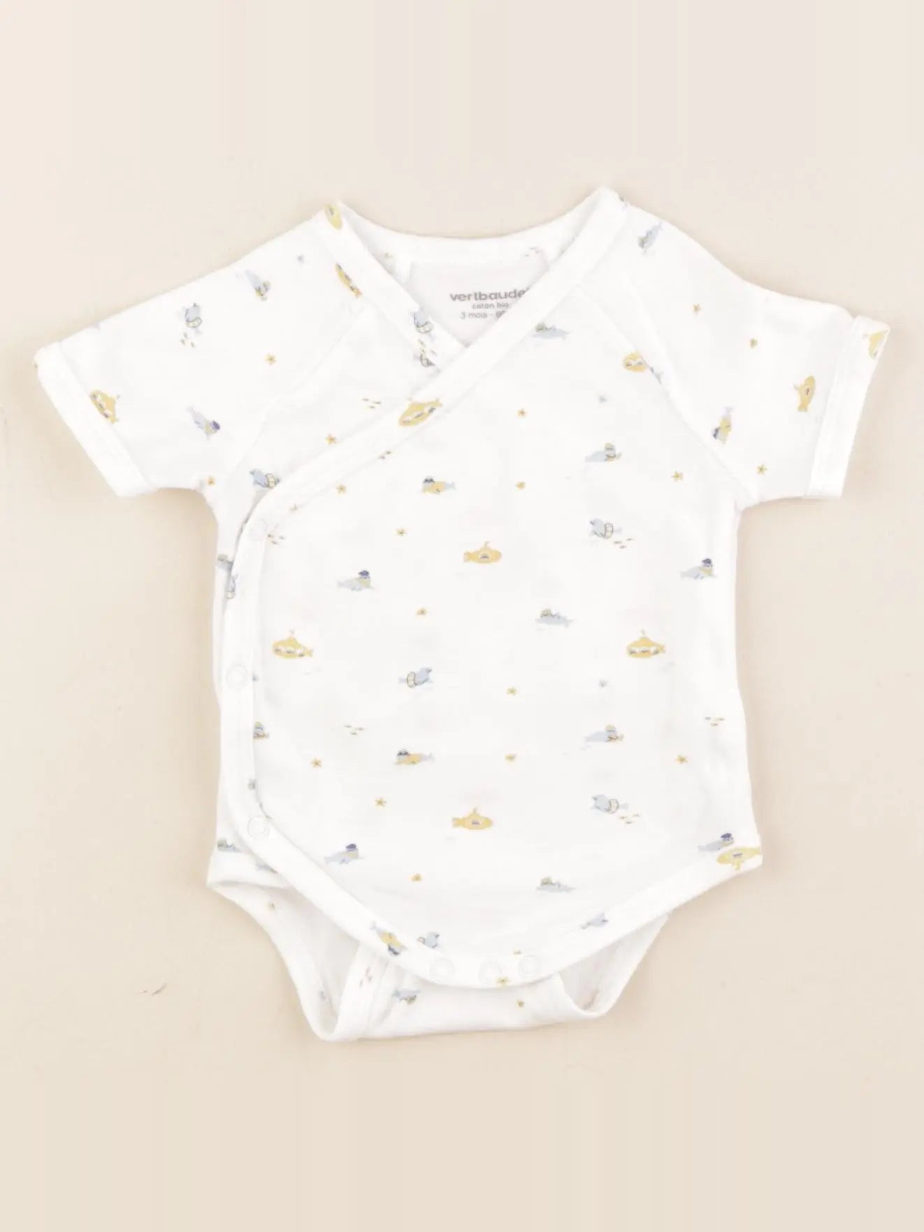 Vertbaudet - body blanc - 3 mois