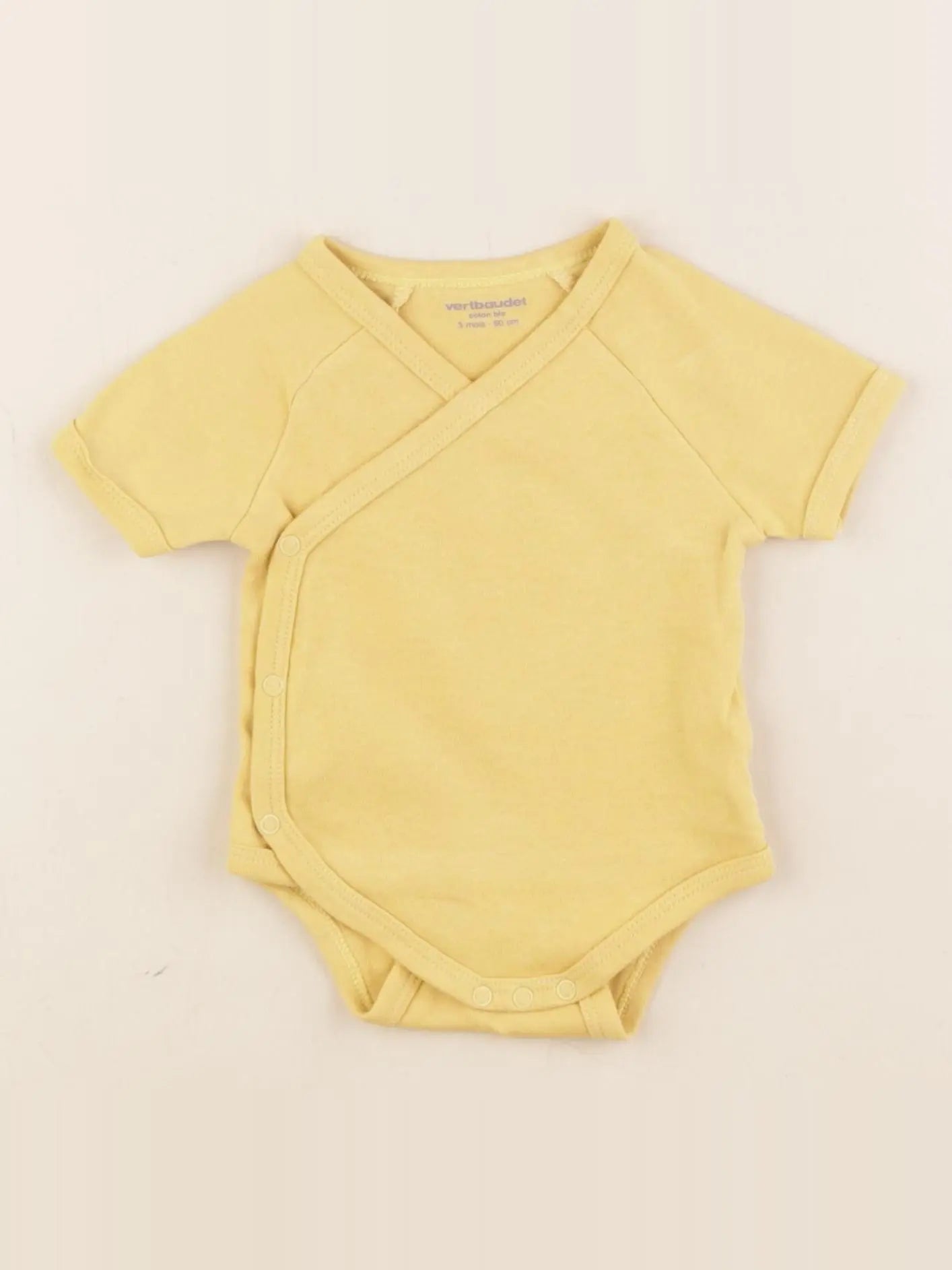 Vertbaudet - body jaune - 3 mois