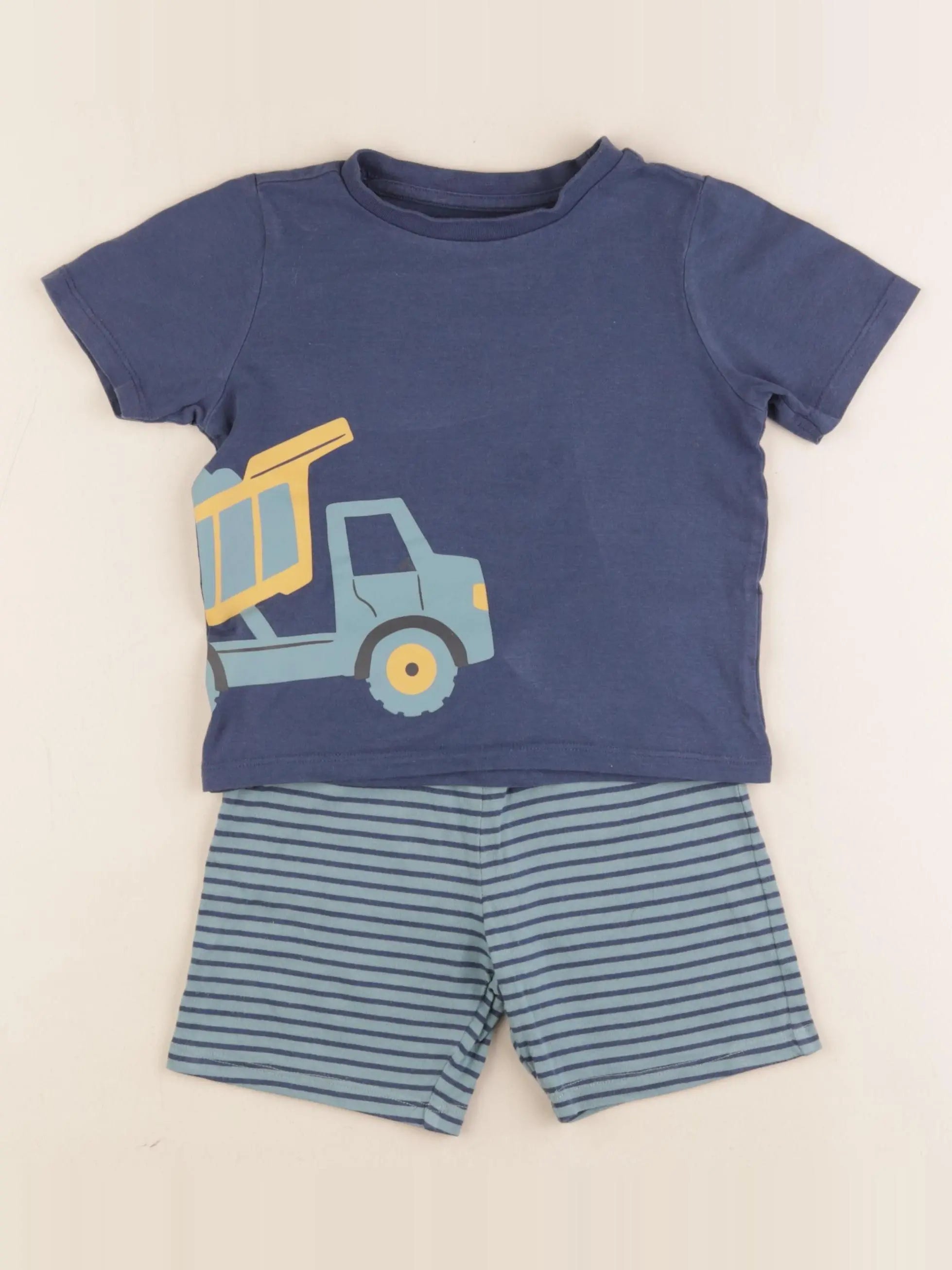Vertbaudet - pyjama coton bleu - 3 ans