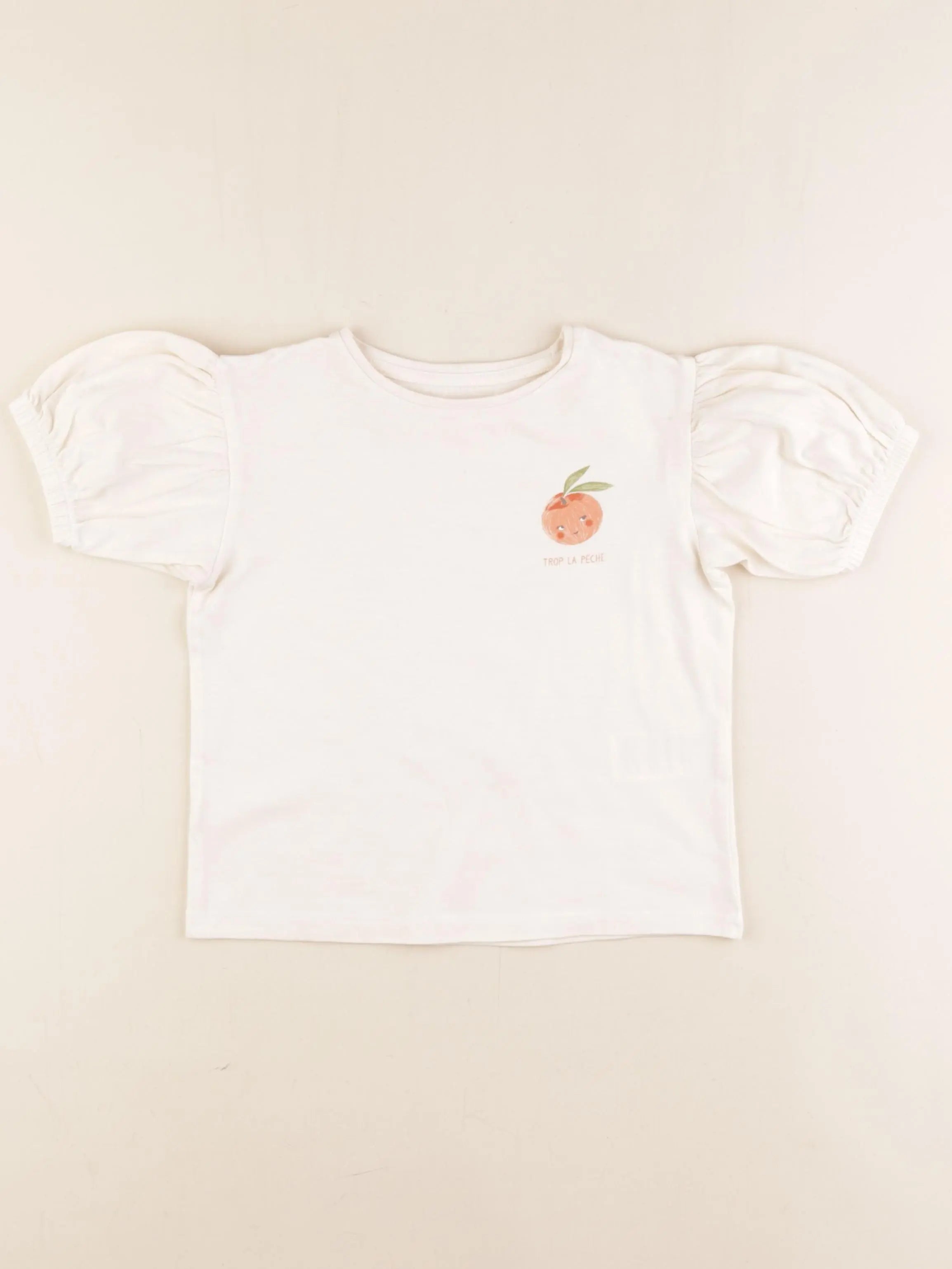 Vertbaudet - tee-shirt beige - 4 ans
