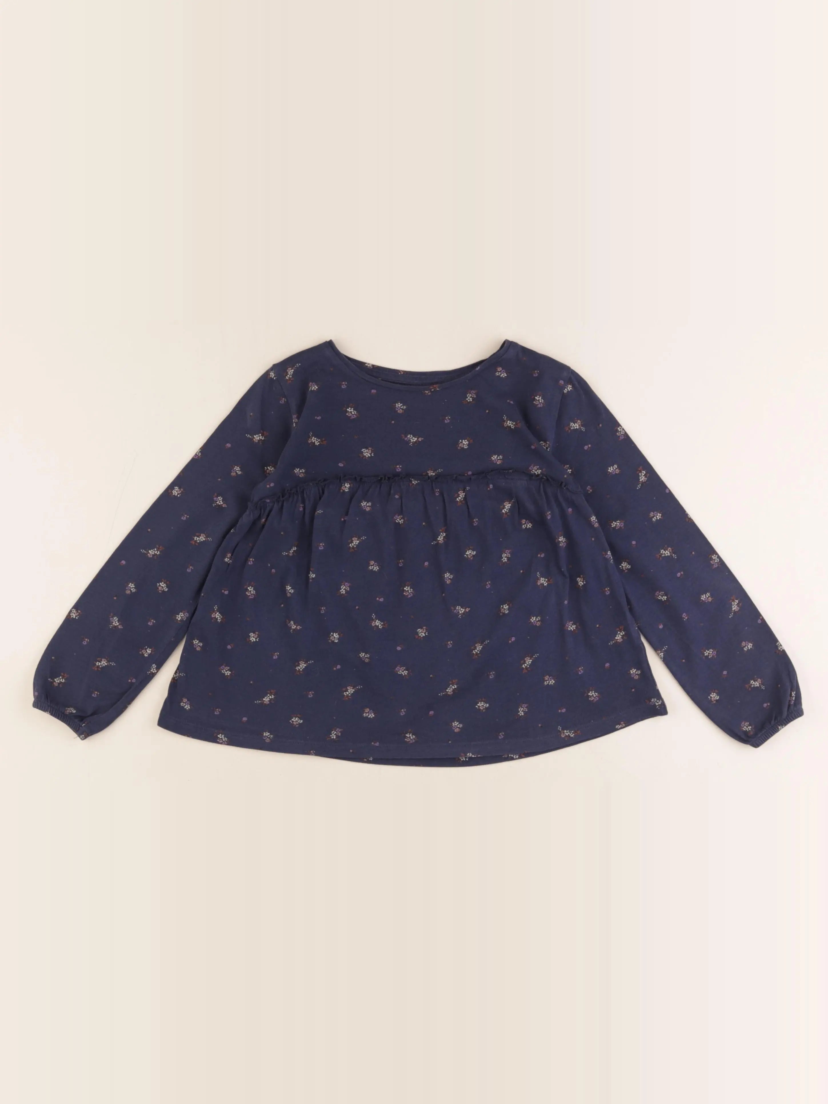 Vertbaudet - tee-shirt bleu - 4 ans