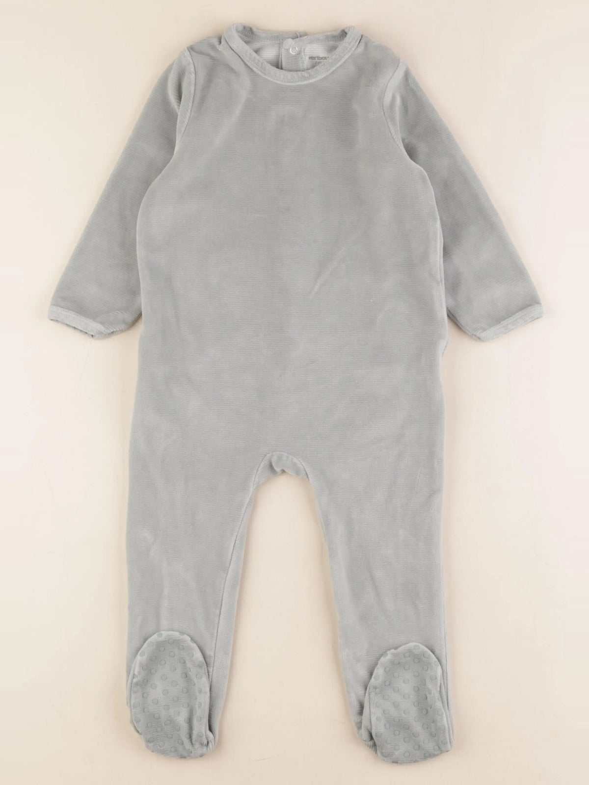 Vertbaudet - pyjama velours vert - 2 ans