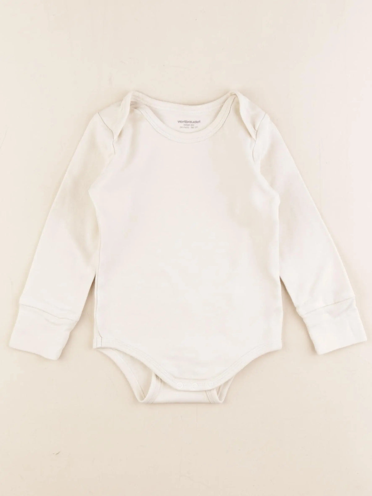 Vertbaudet - body beige - 24 mois