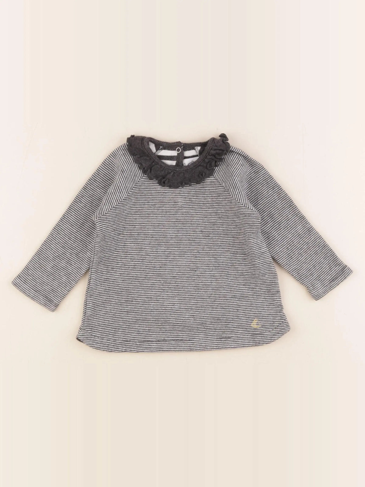 Petit Bateau - tee-shirt noir - 12 mois
