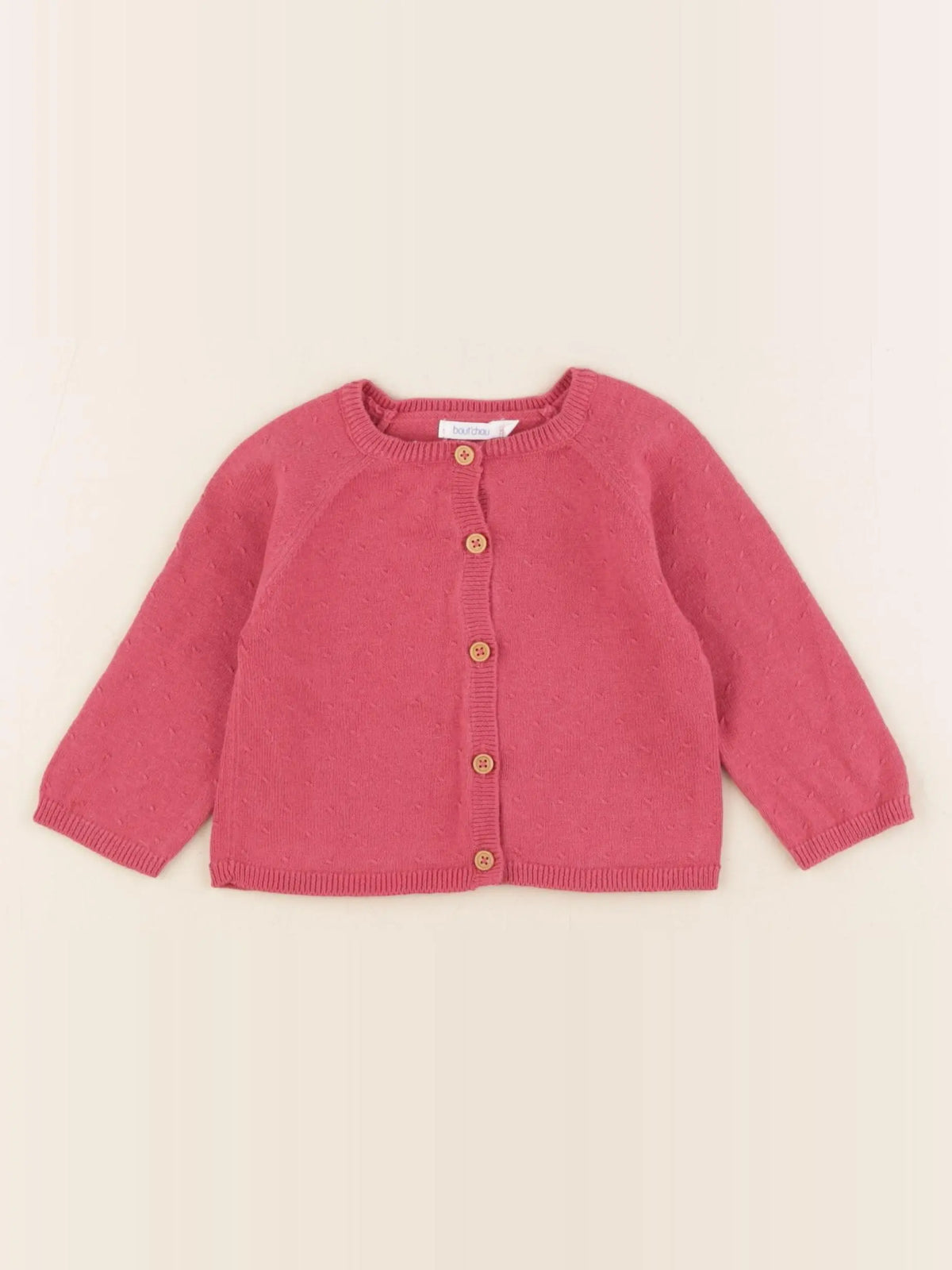 Boutchou - gilet rouge - 6 mois