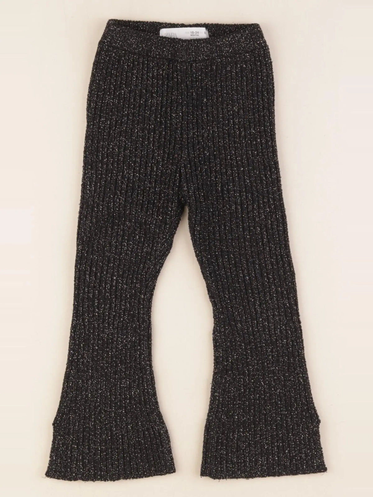 Zara - legging noir, or - 18/24 mois