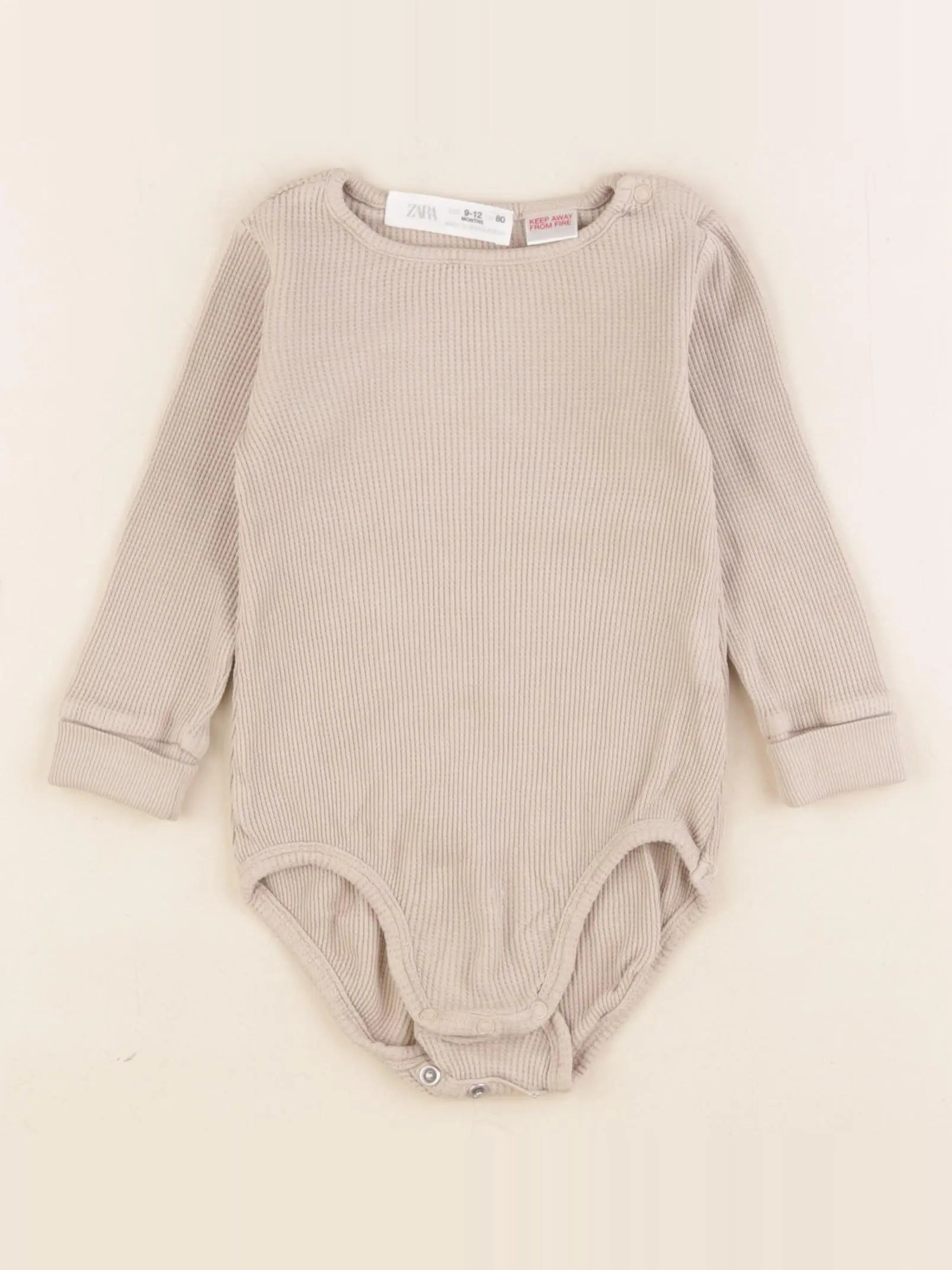 Zara - body marron - 9/12 mois