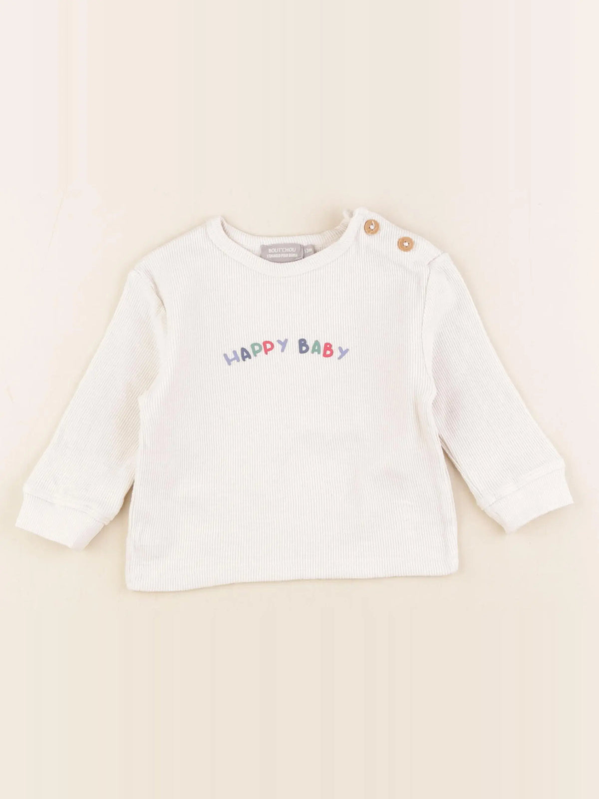Boutchou - tee-shirt blanc - 12 mois