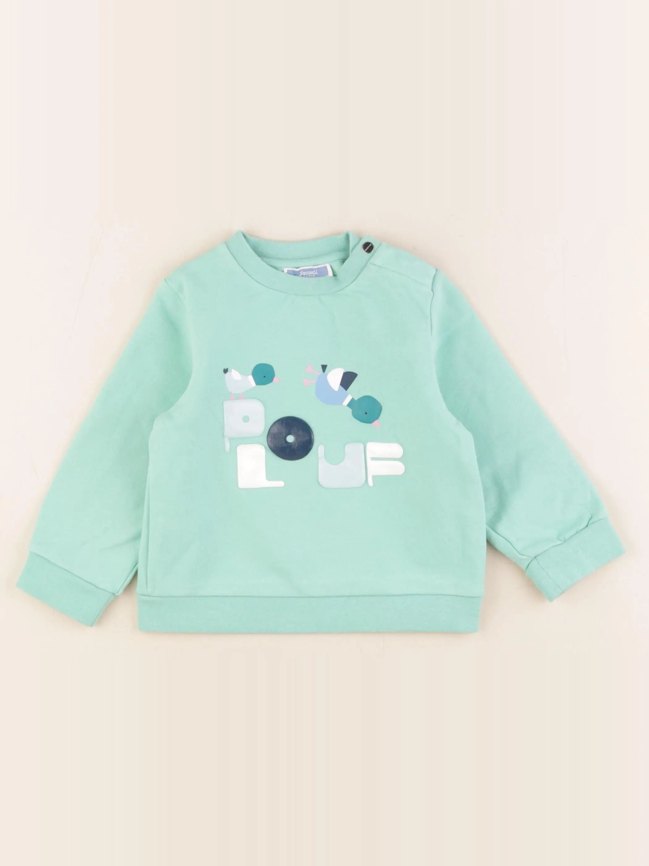 Jacadi - sweat vert - 24 mois