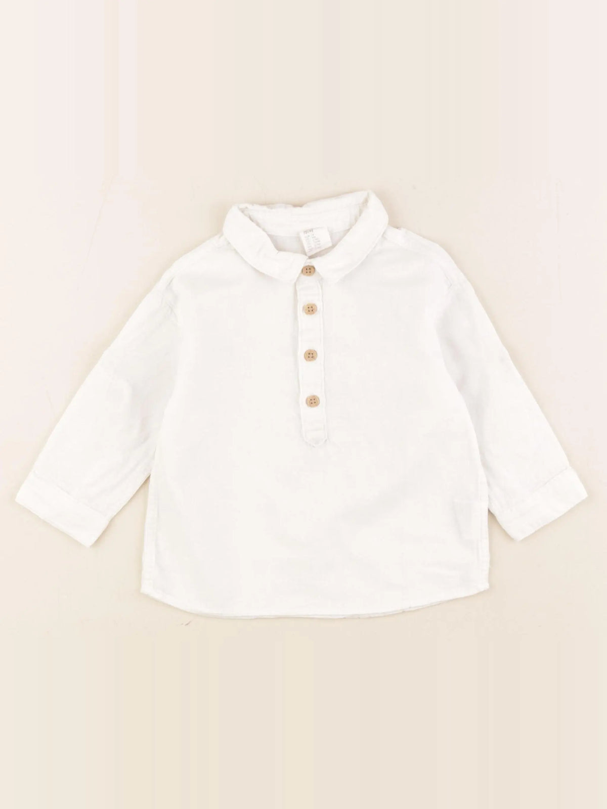 Zara - chemise blanc - 6/9 mois