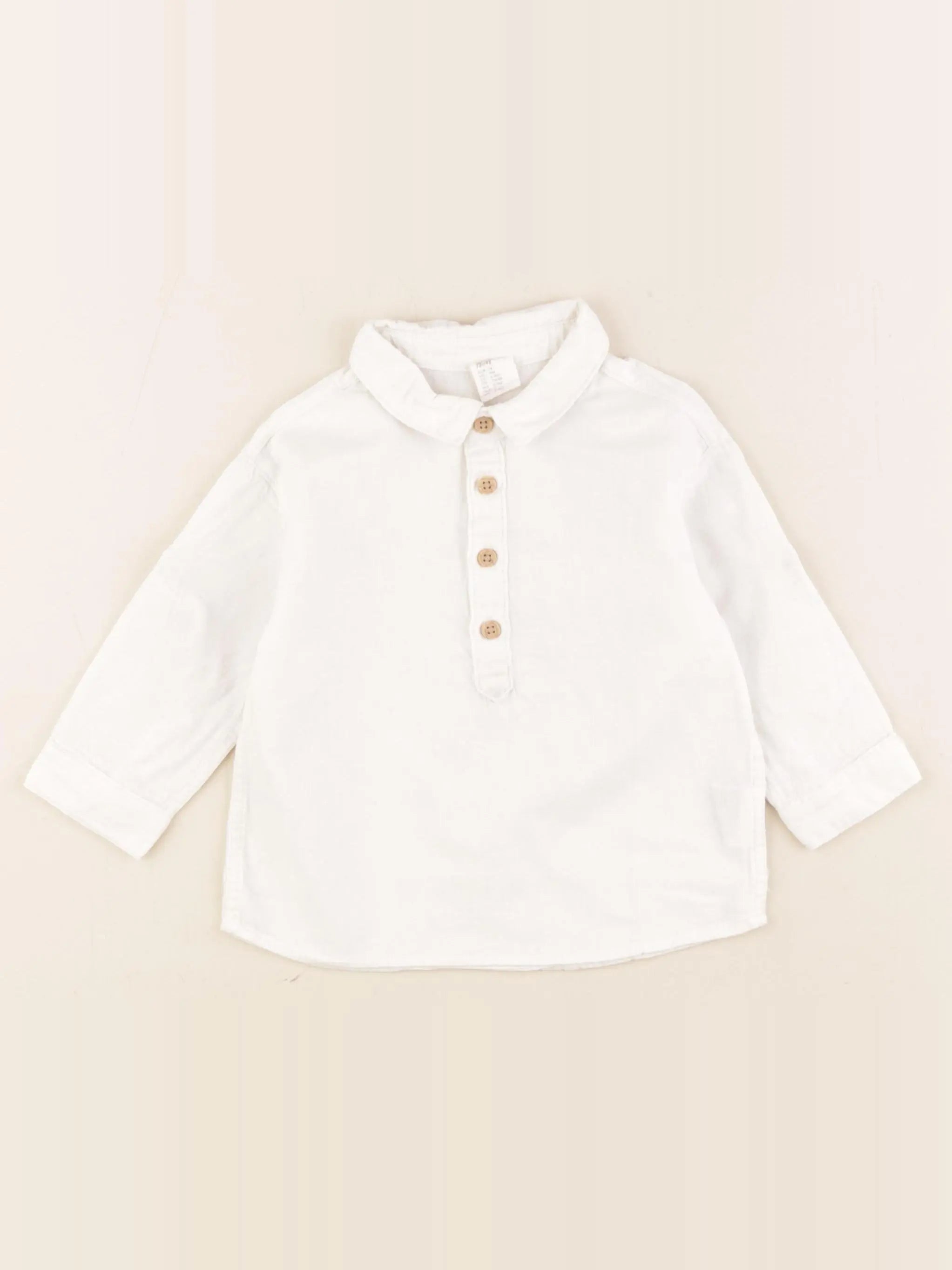 Zara - chemise blanc - 6/9 mois