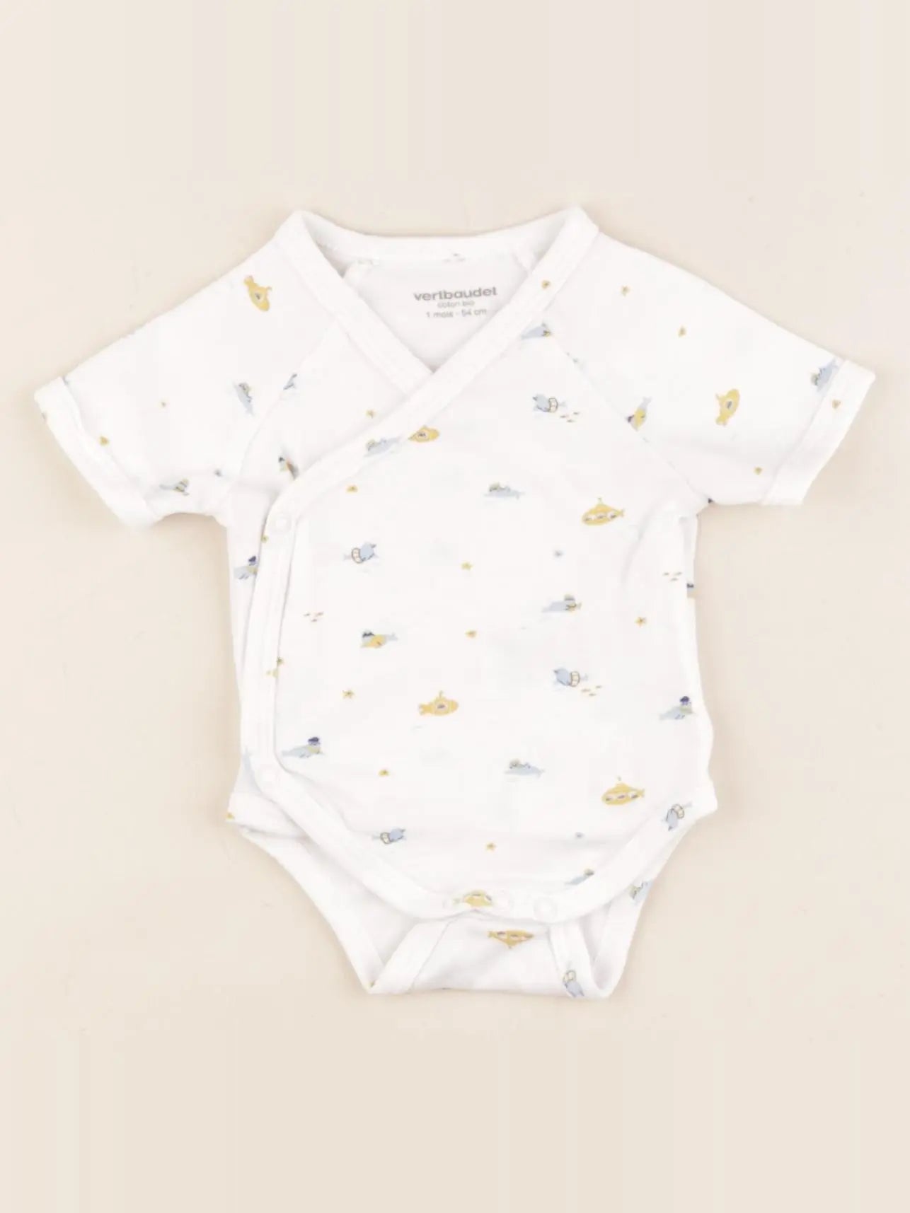 Vertbaudet - body blanc - 1 mois