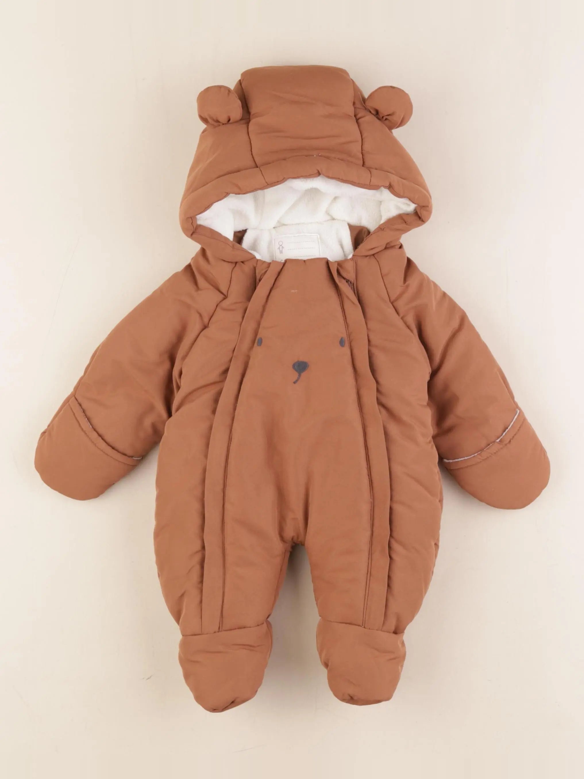 Vertbaudet - combi-pilote marron - 0 mois