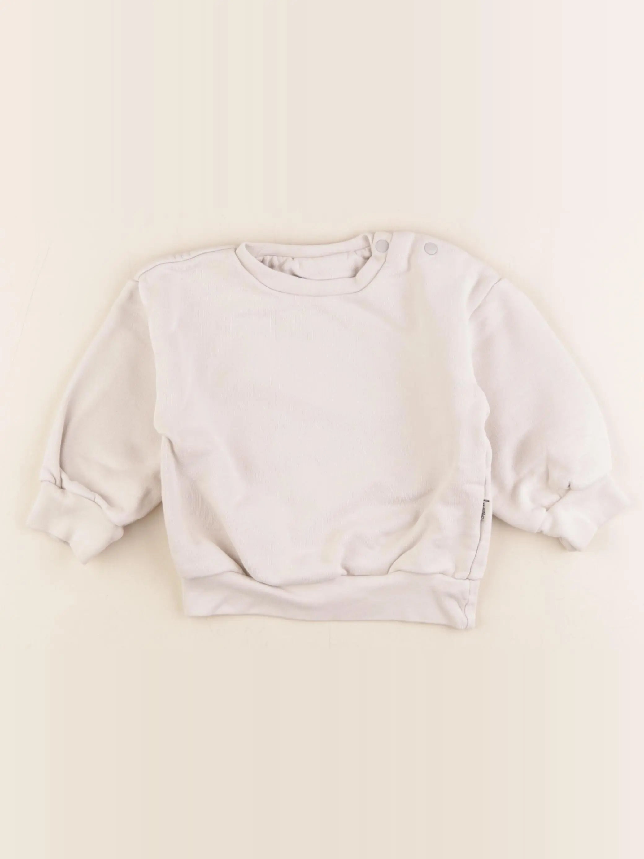 Poudre Organic - sweat gris - 18 mois