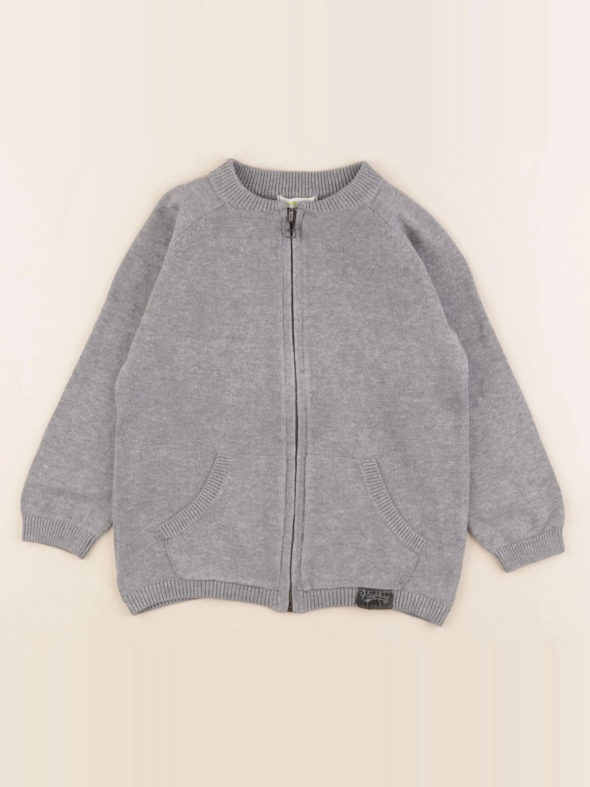 Vertbaudet - gilet gris - 4 ans