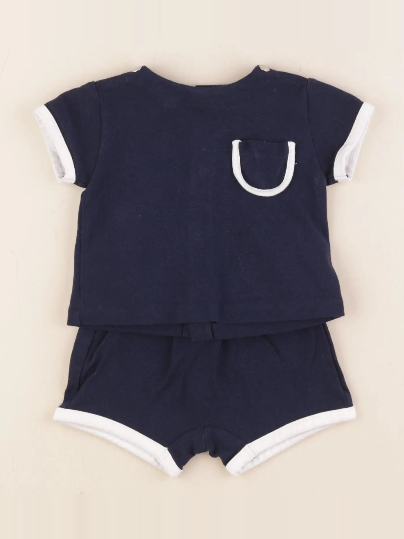 Jacadi - ensemble bleu - 3 mois
