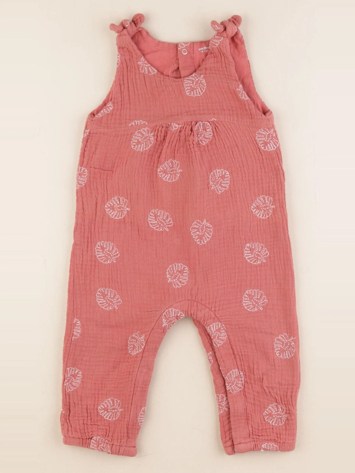 Vertbaudet - combinaison rose - 18 mois