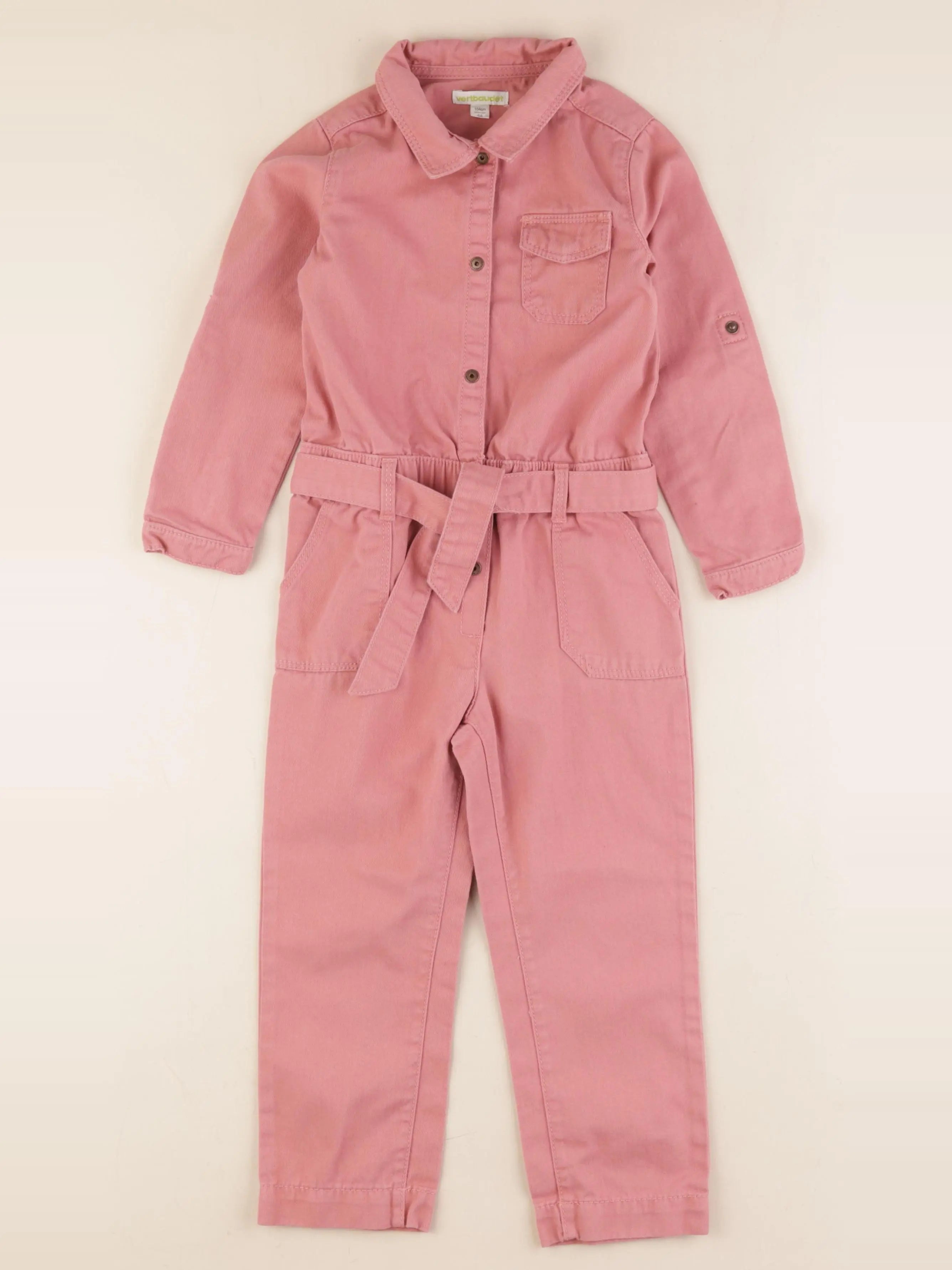 Vertbaudet - combinaison rose - 4 ans