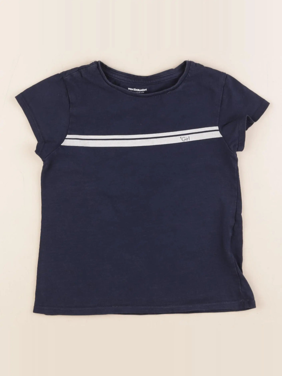 Vertbaudet - tee-shirt argent, bleu - 6 ans
