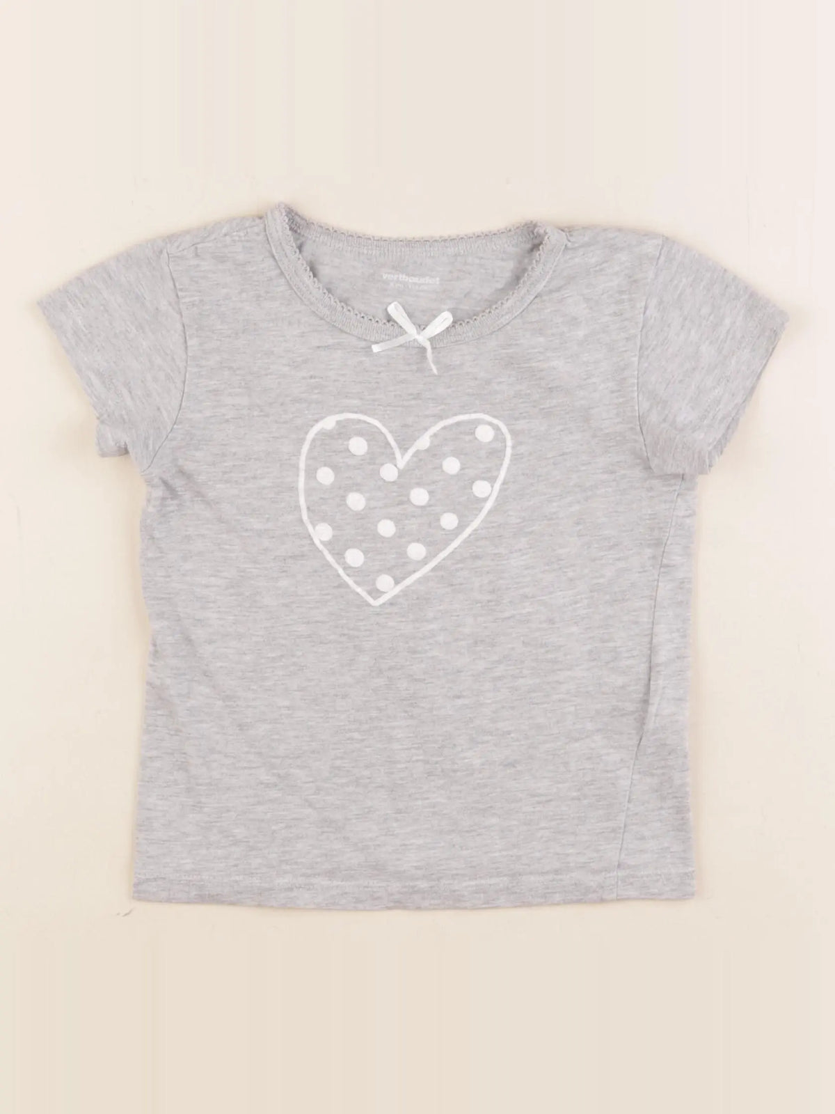 Vertbaudet - maillot de corps gris - 6 ans