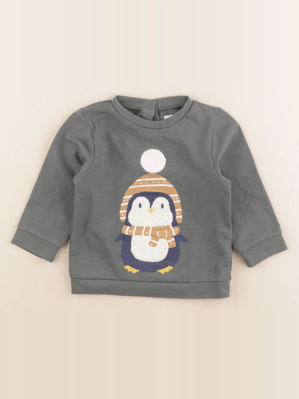Vertbaudet - sweat vert - 18 mois