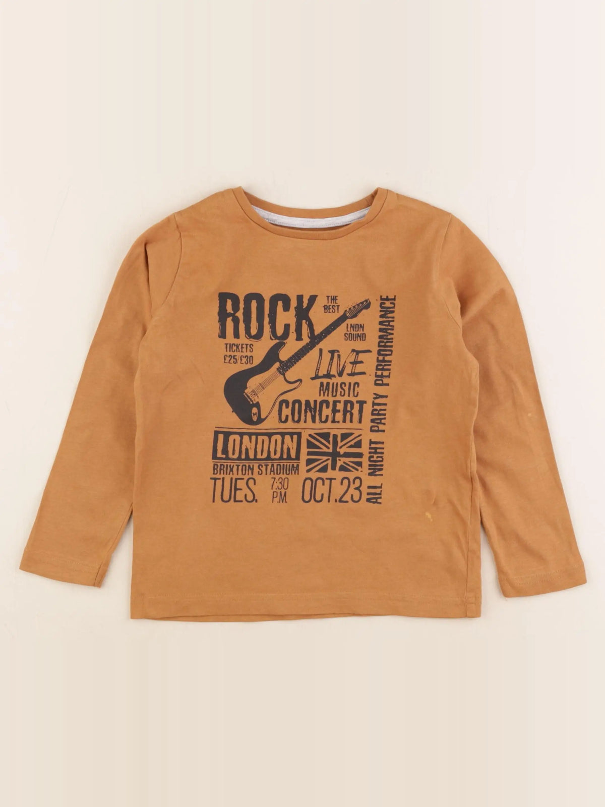 Vertbaudet - tee-shirt marron - 4 ans