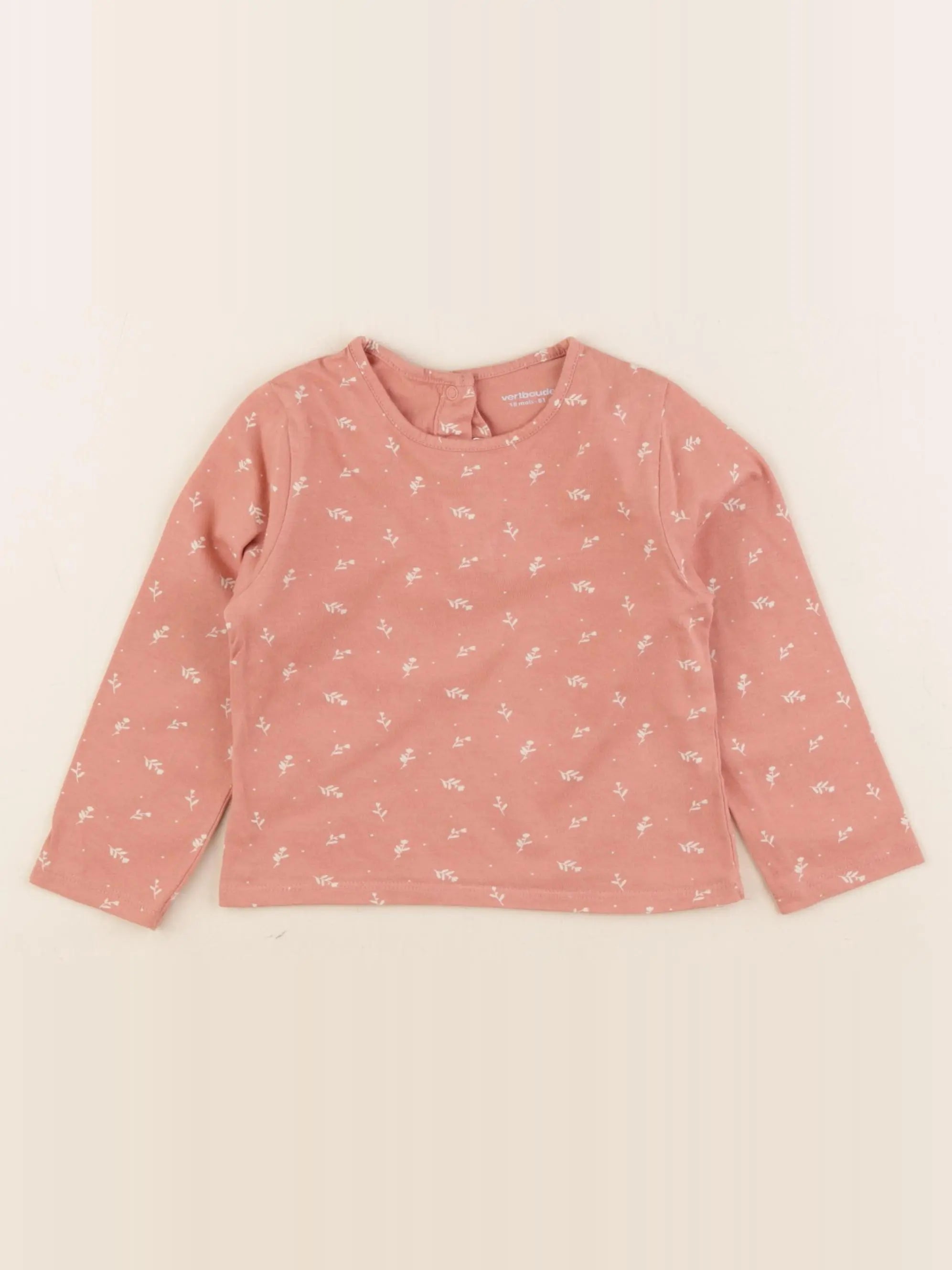 Vertbaudet - tee-shirt rose - 18 mois