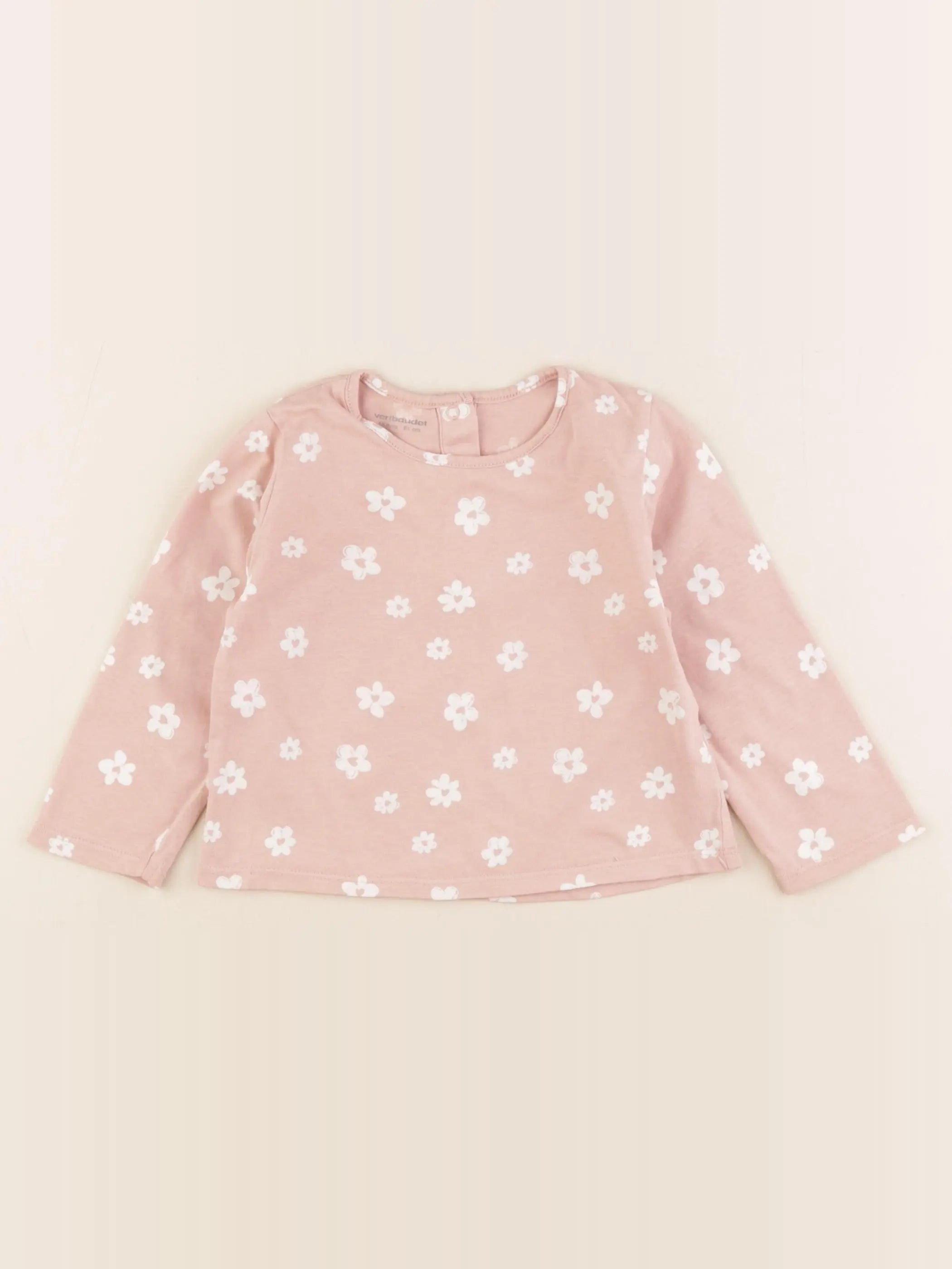 Vertbaudet - tee-shirt rose - 18 mois