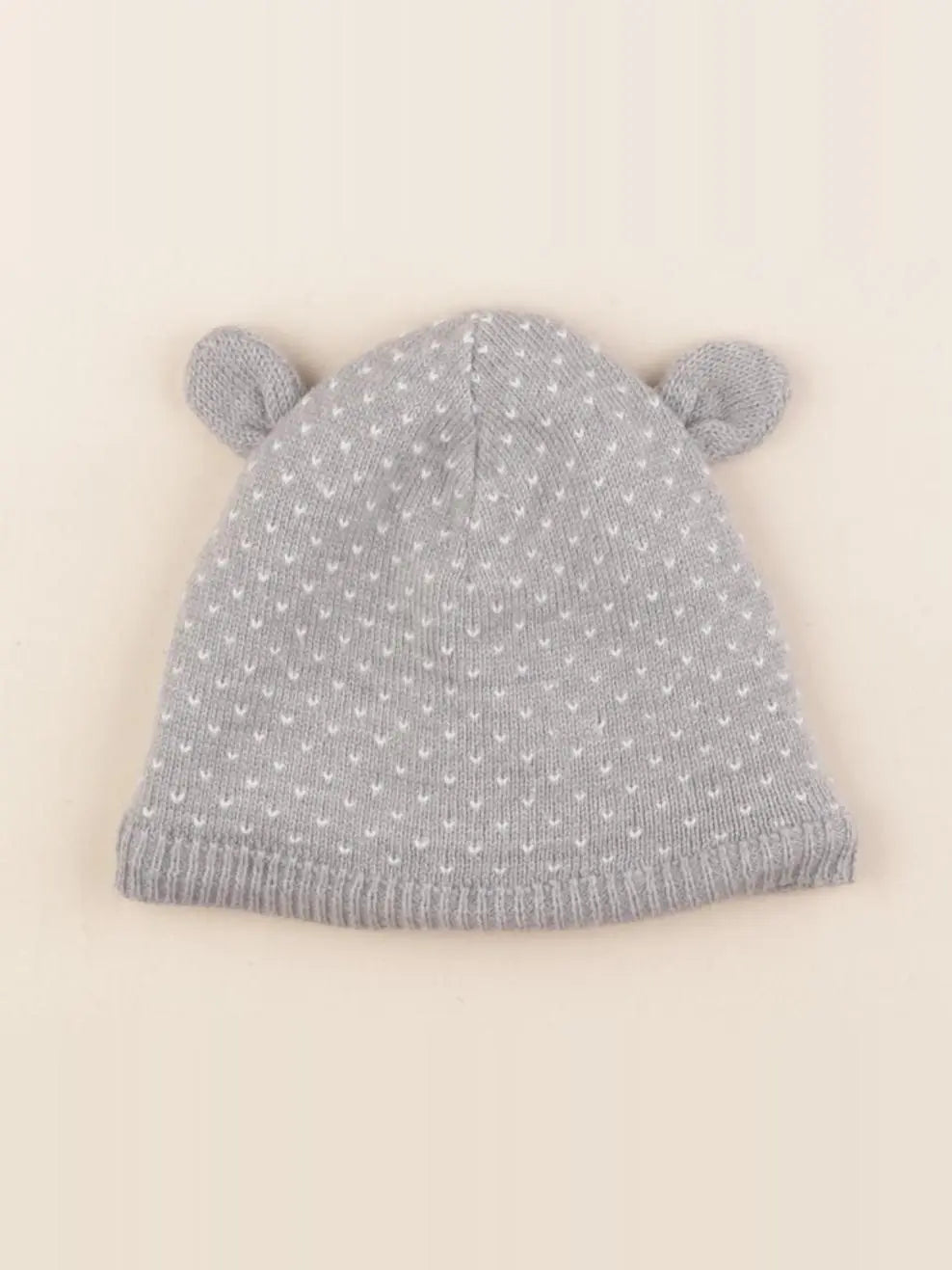 Petit Bateau - bonnet gris - 12/24 mois