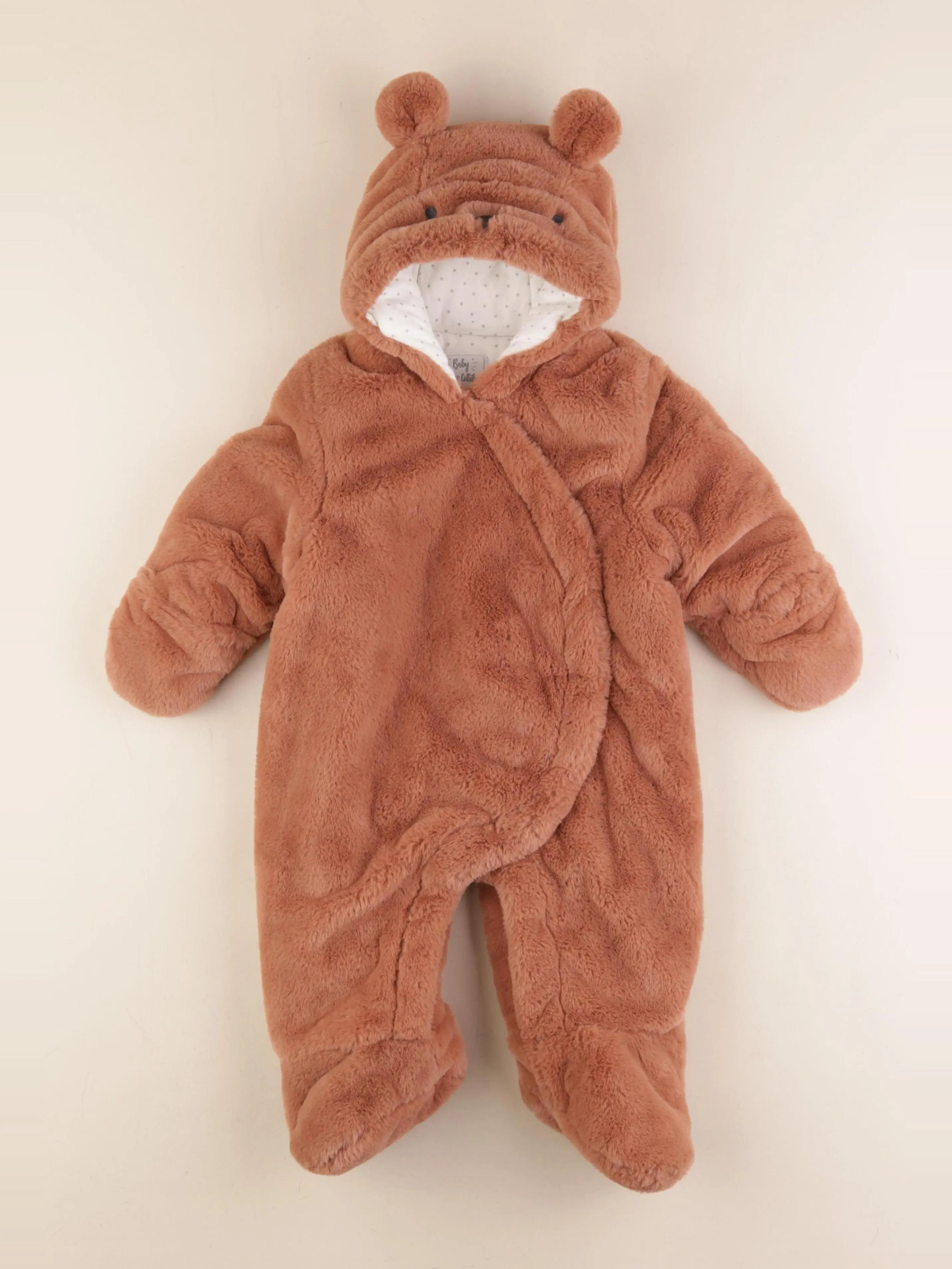 Vertbaudet - combi-pilote marron - 9 mois