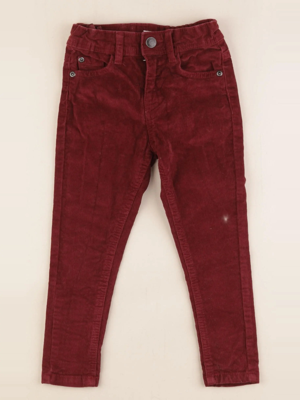 Vertbaudet - pantalon rouge - 3 ans